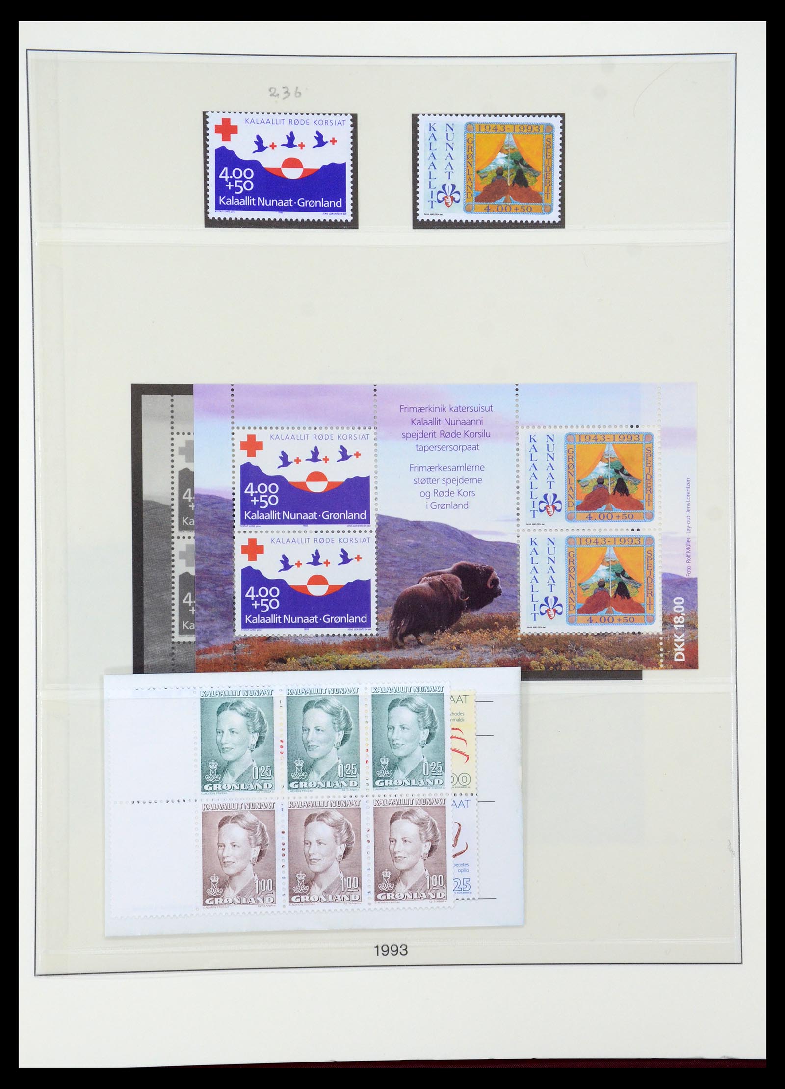 35456 026 - Postzegelverzameling 35456 Groenland 1938-2005.
