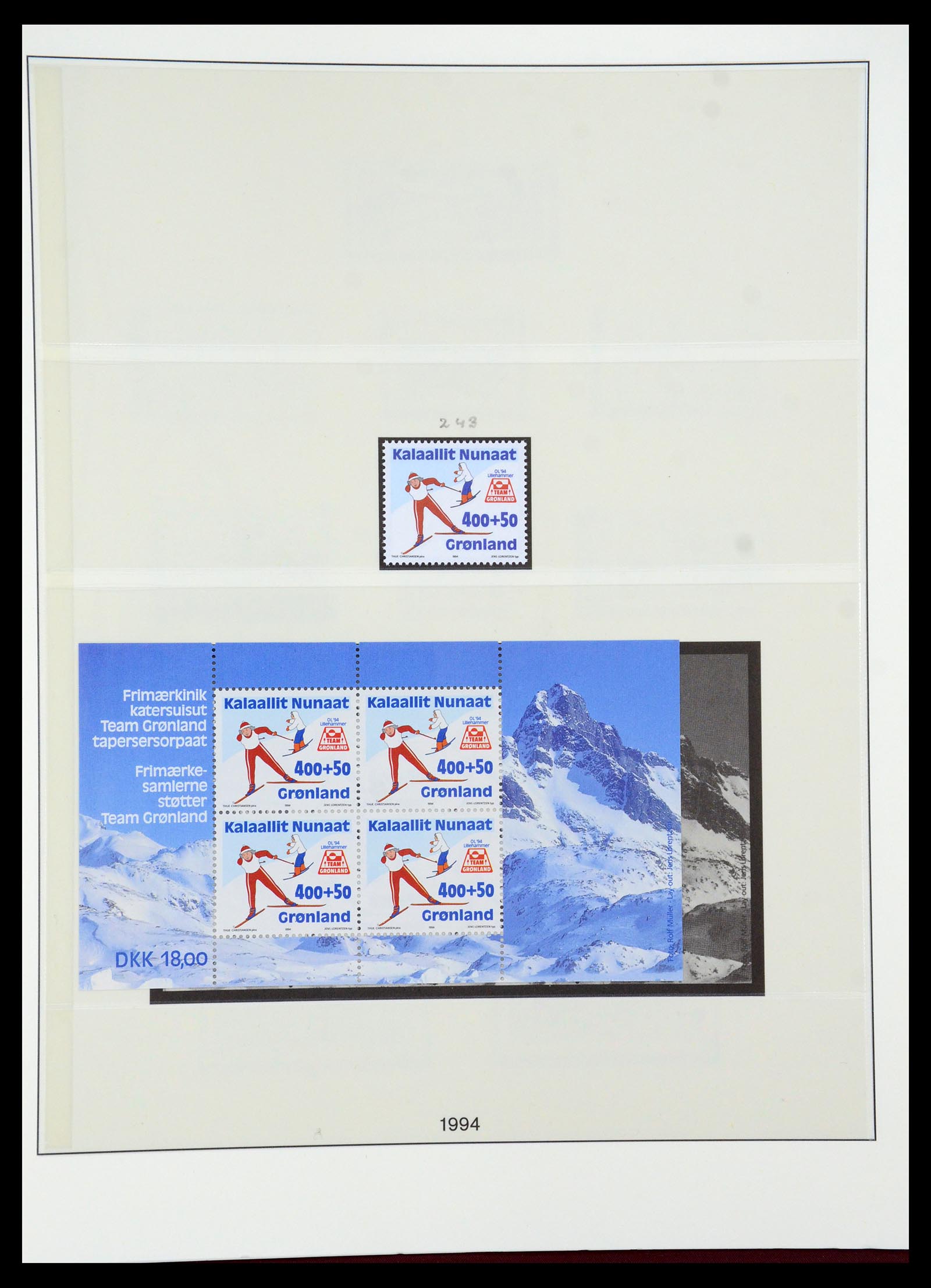 35456 027 - Postzegelverzameling 35456 Groenland 1938-2005.