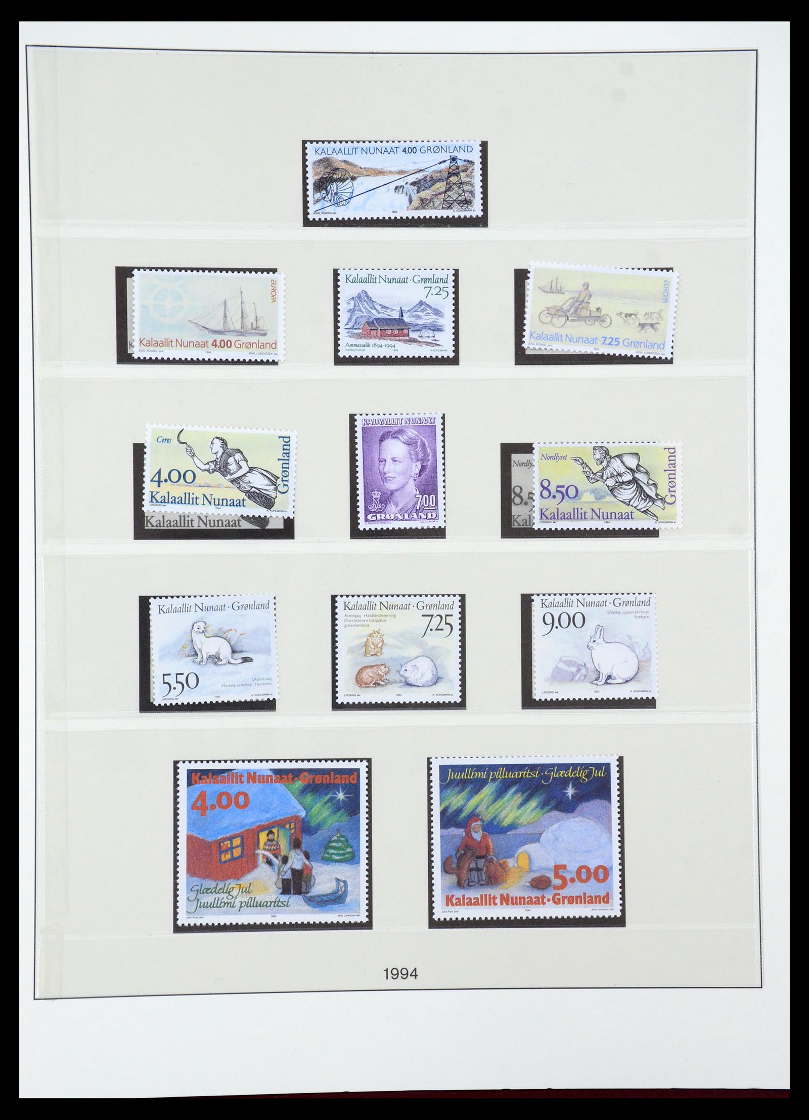 35456 028 - Postzegelverzameling 35456 Groenland 1938-2005.