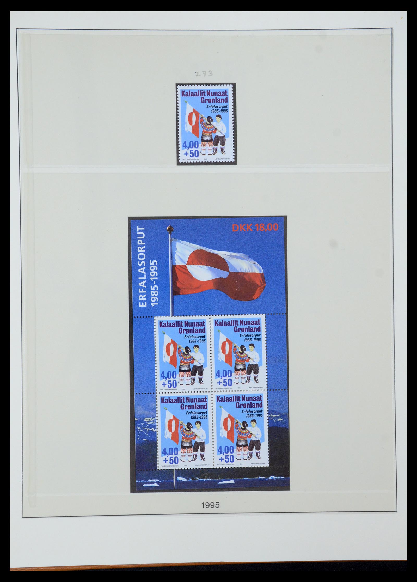 35456 032 - Postzegelverzameling 35456 Groenland 1938-2005.