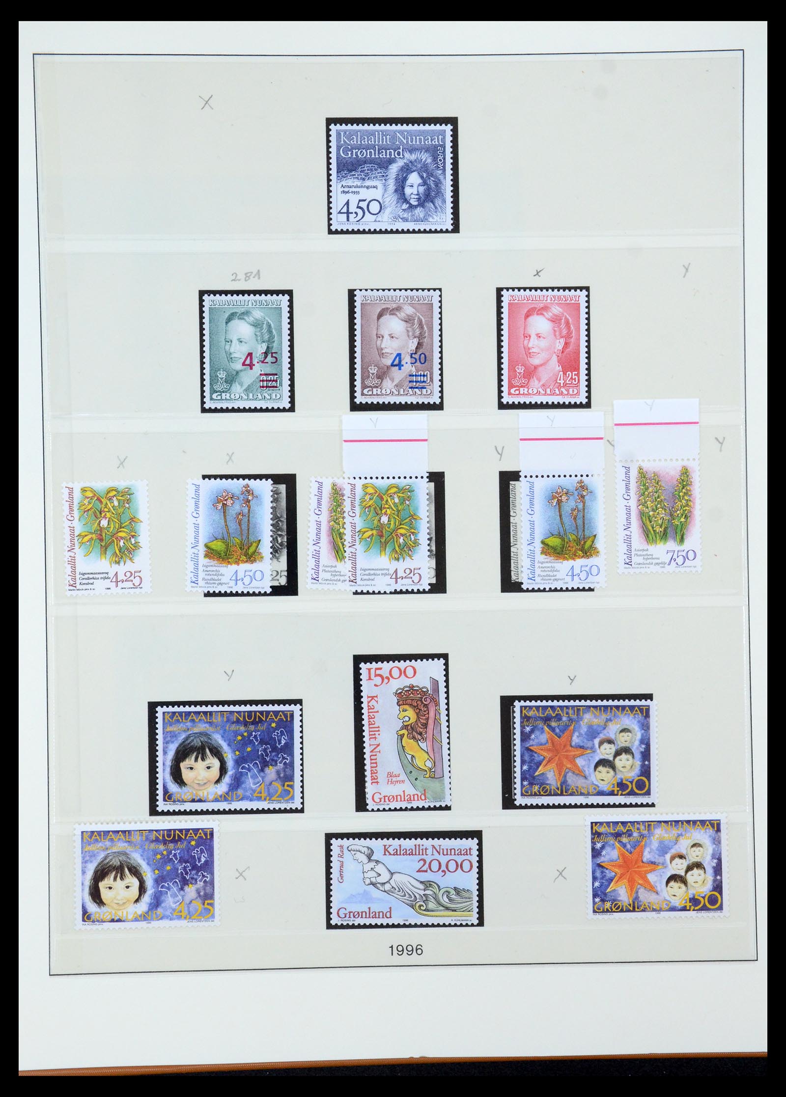 35456 033 - Postzegelverzameling 35456 Groenland 1938-2005.