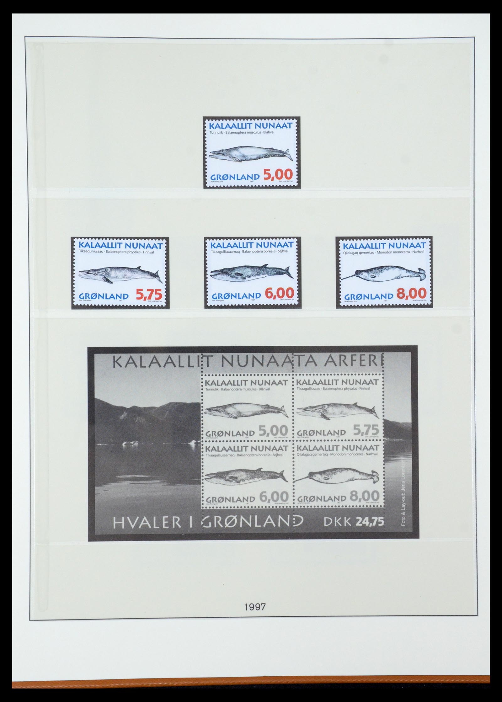 35456 038 - Postzegelverzameling 35456 Groenland 1938-2005.