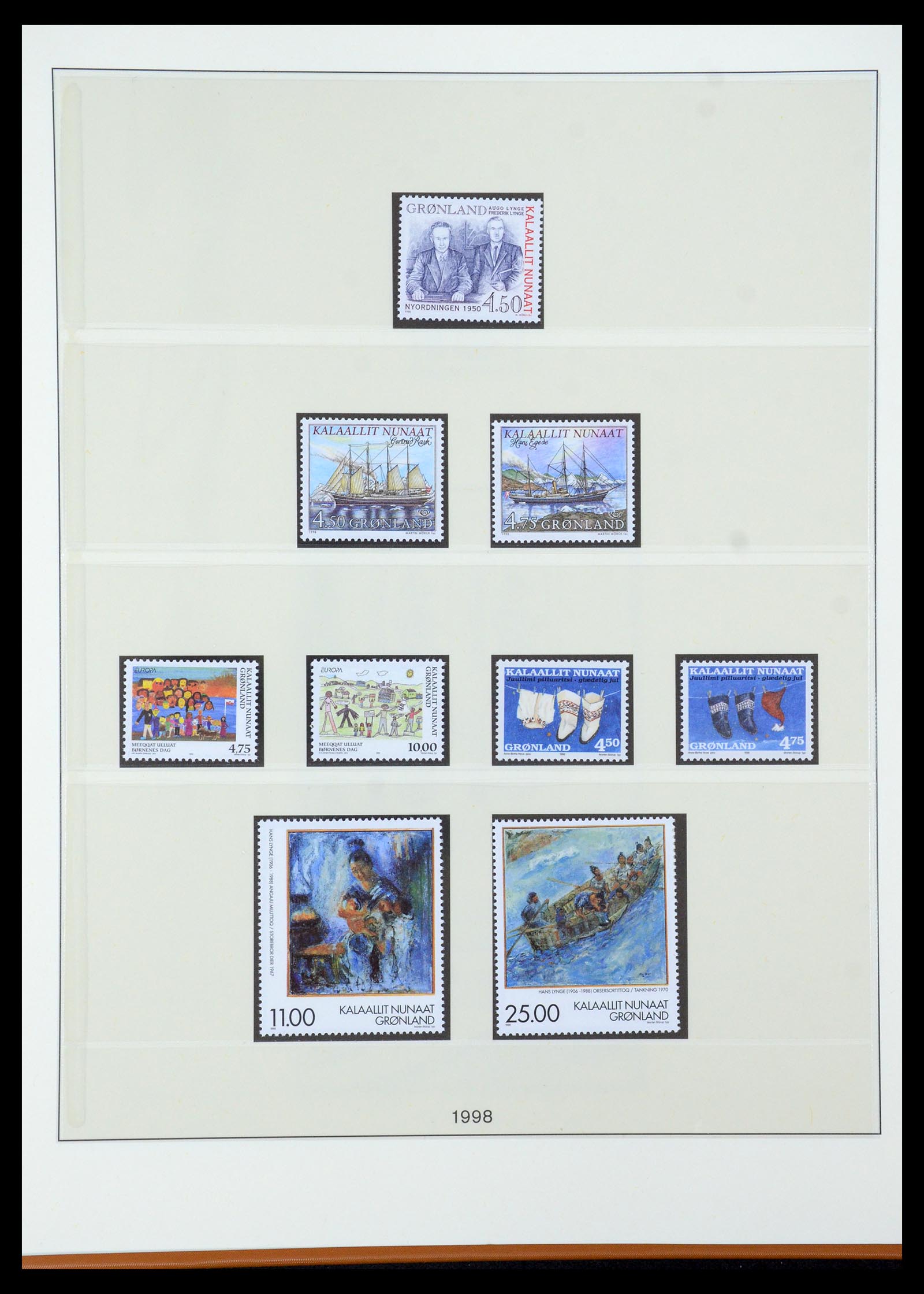 35456 042 - Postzegelverzameling 35456 Groenland 1938-2005.