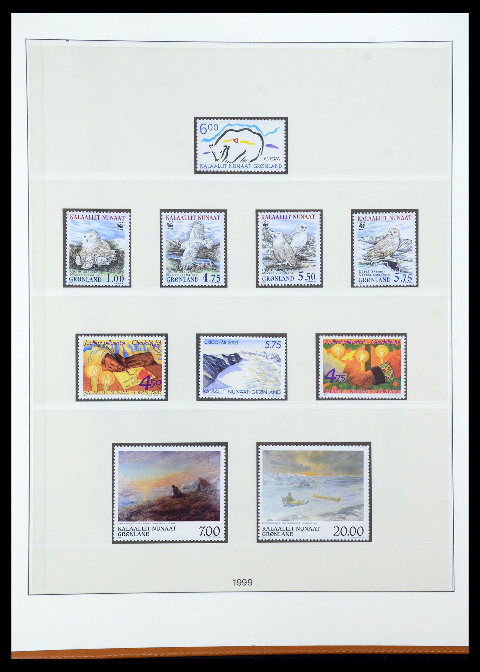 35456 045 - Postzegelverzameling 35456 Groenland 1938-2005.