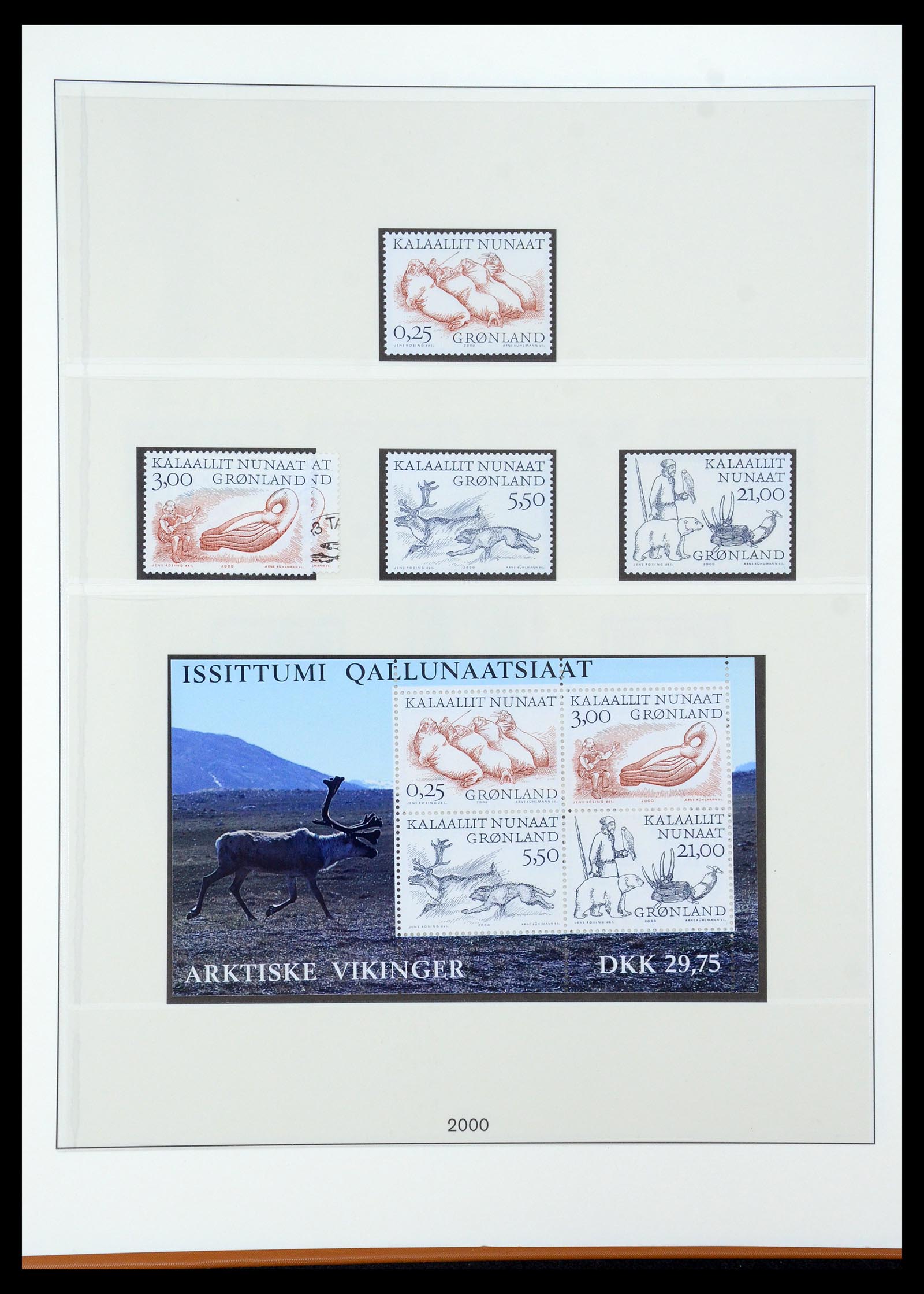 35456 046 - Postzegelverzameling 35456 Groenland 1938-2005.