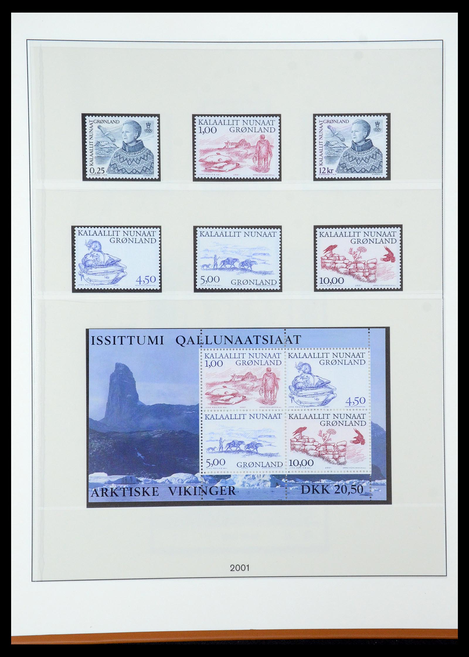 35456 049 - Postzegelverzameling 35456 Groenland 1938-2005.