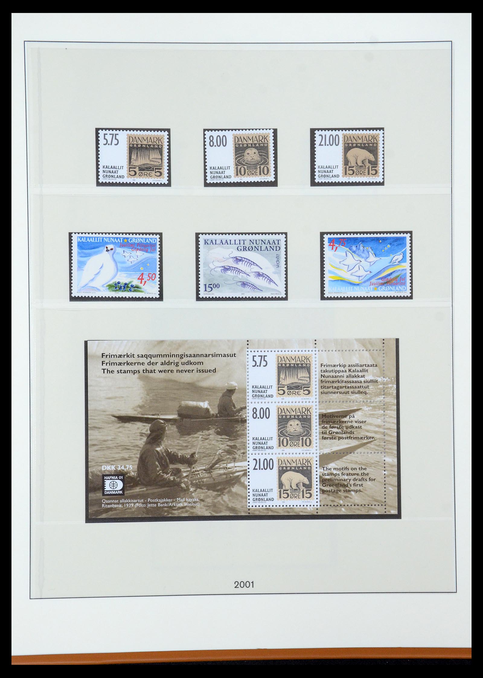 35456 052 - Postzegelverzameling 35456 Groenland 1938-2005.