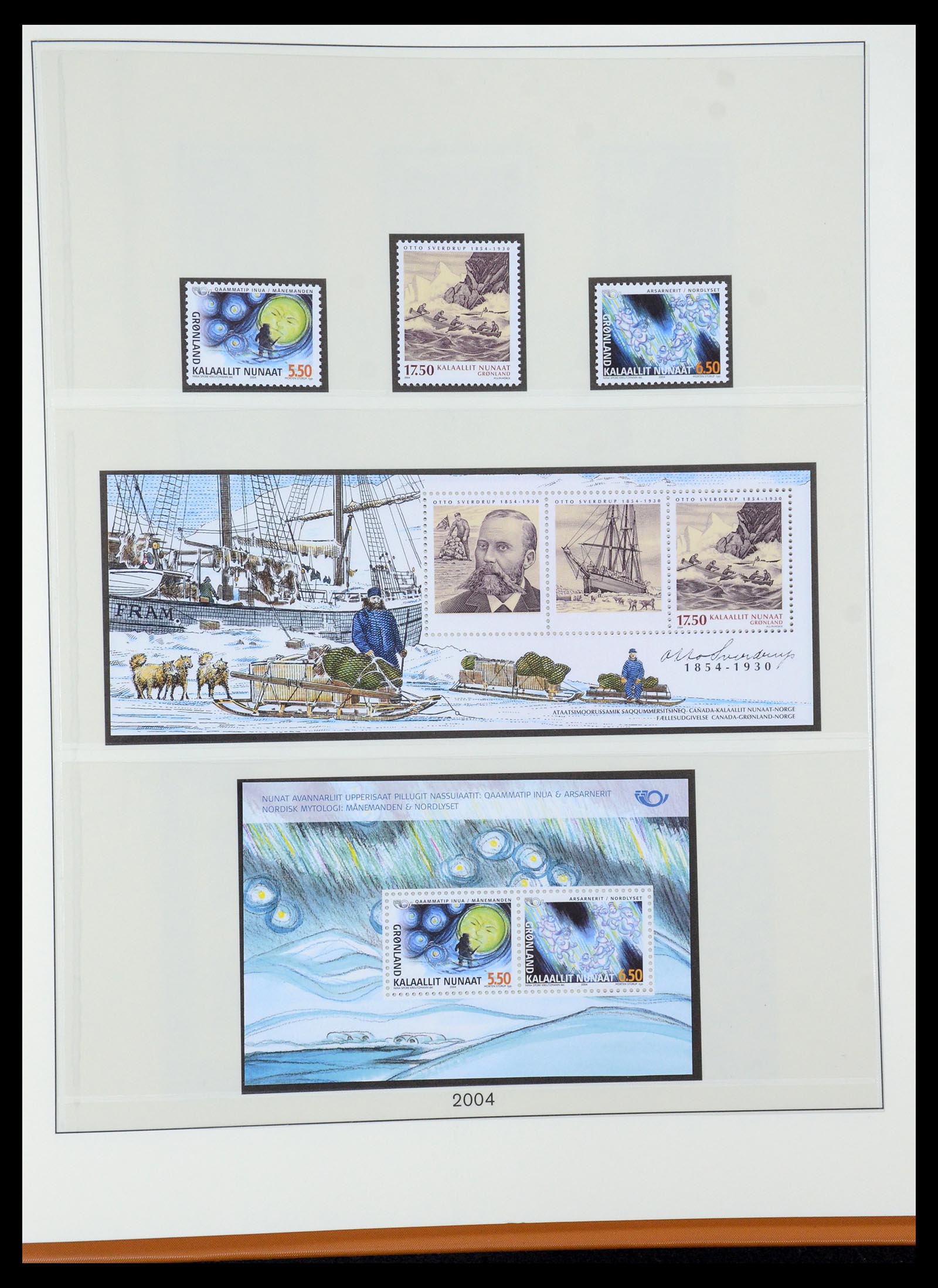 35456 058 - Postzegelverzameling 35456 Groenland 1938-2005.