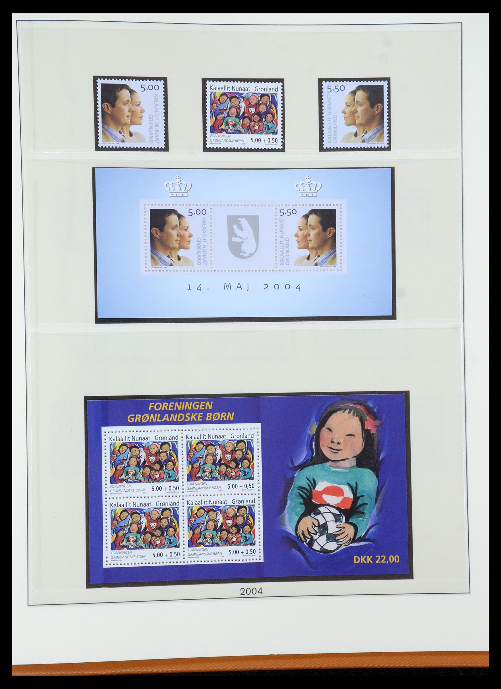 35456 059 - Postzegelverzameling 35456 Groenland 1938-2005.