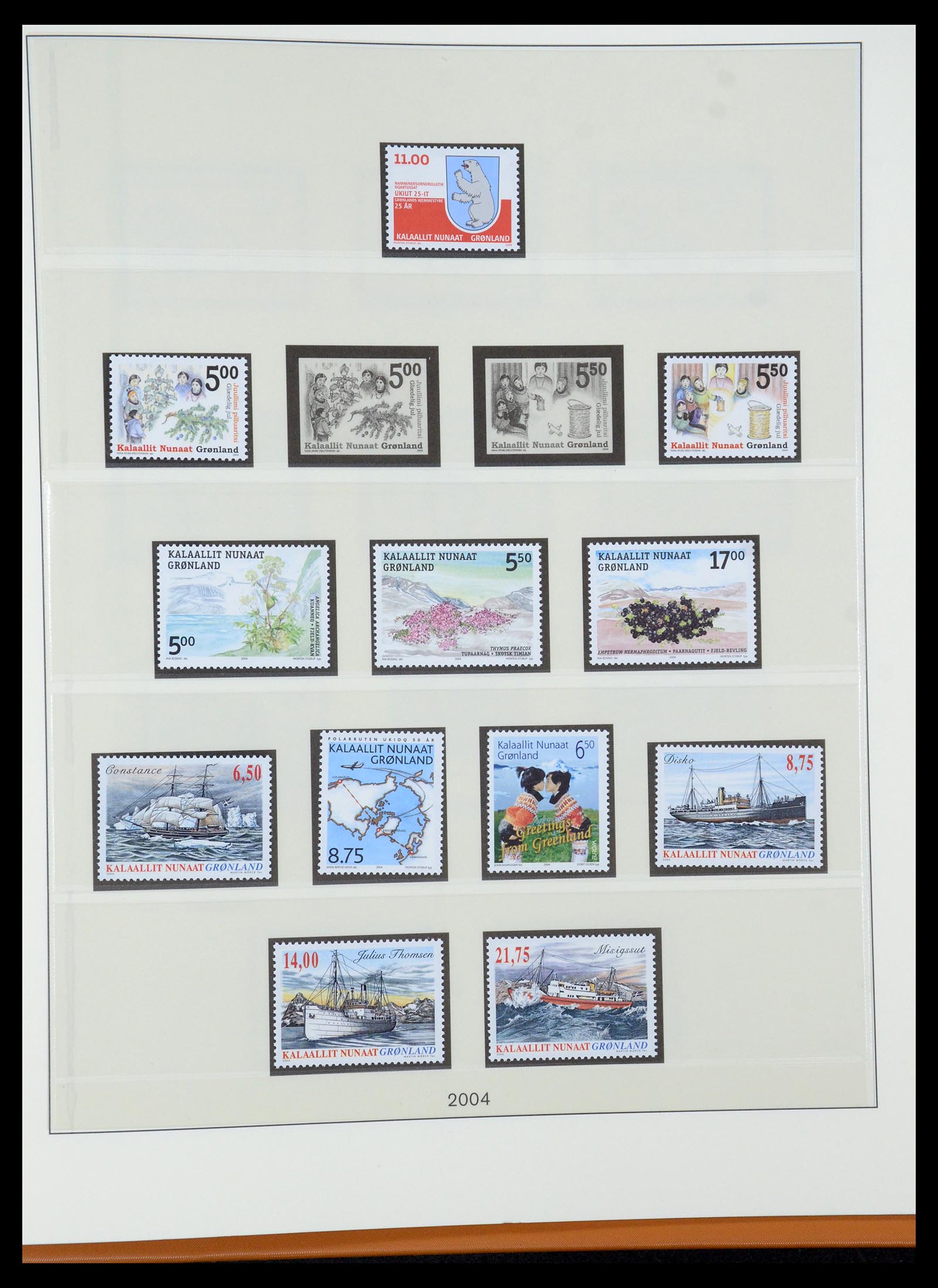 35456 060 - Postzegelverzameling 35456 Groenland 1938-2005.