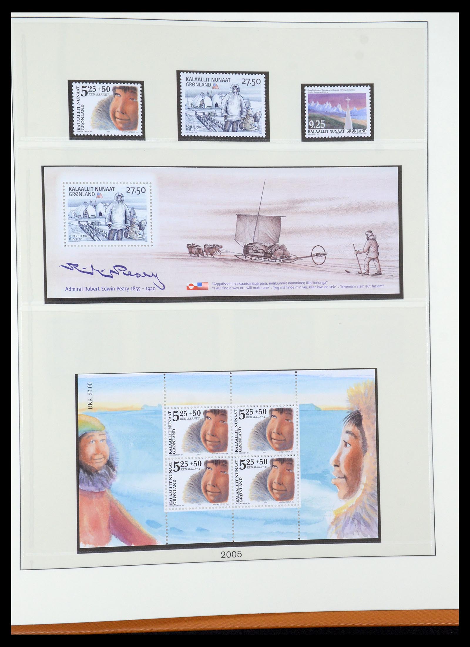 35456 062 - Postzegelverzameling 35456 Groenland 1938-2005.