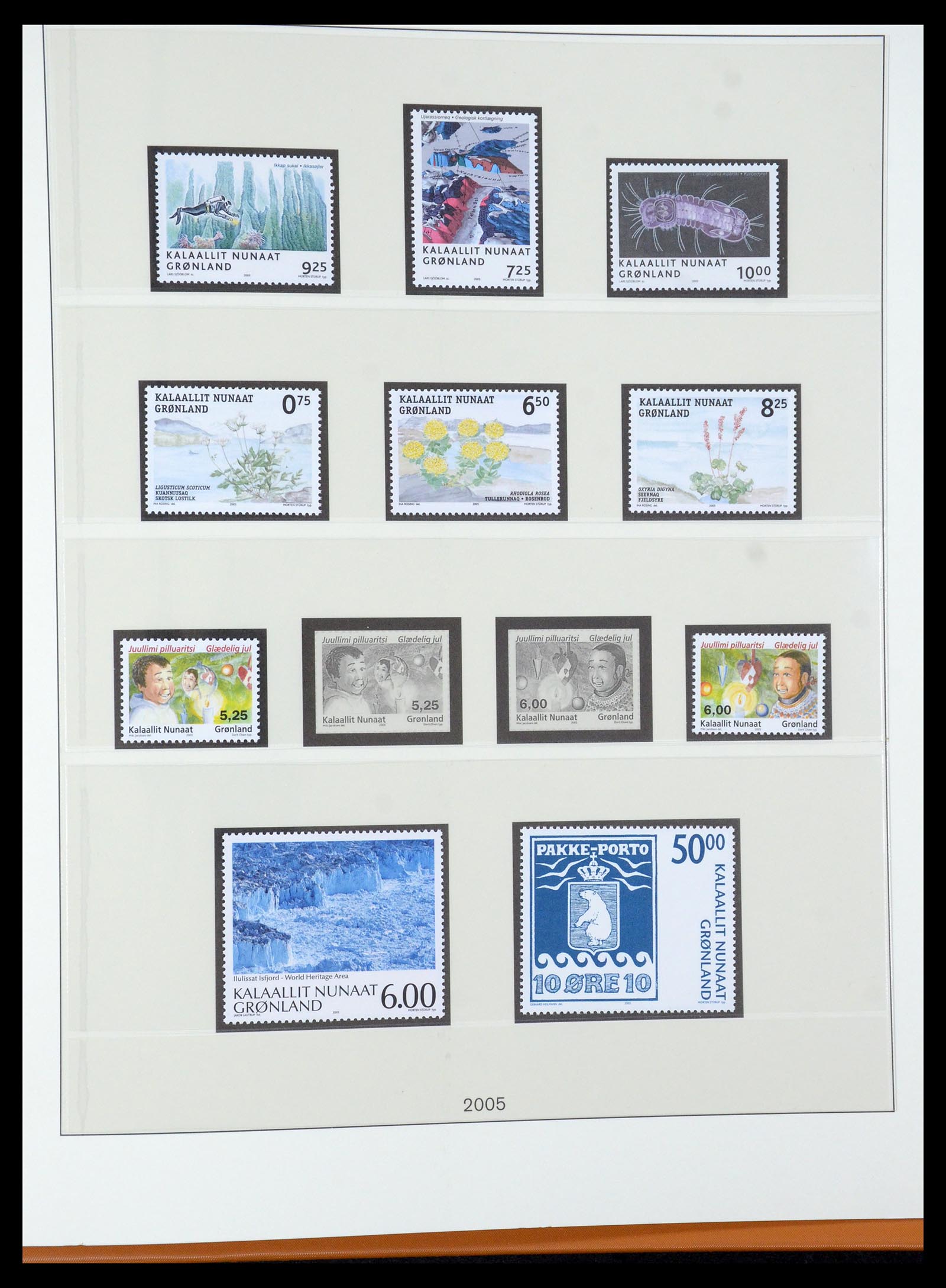 35456 063 - Postzegelverzameling 35456 Groenland 1938-2005.