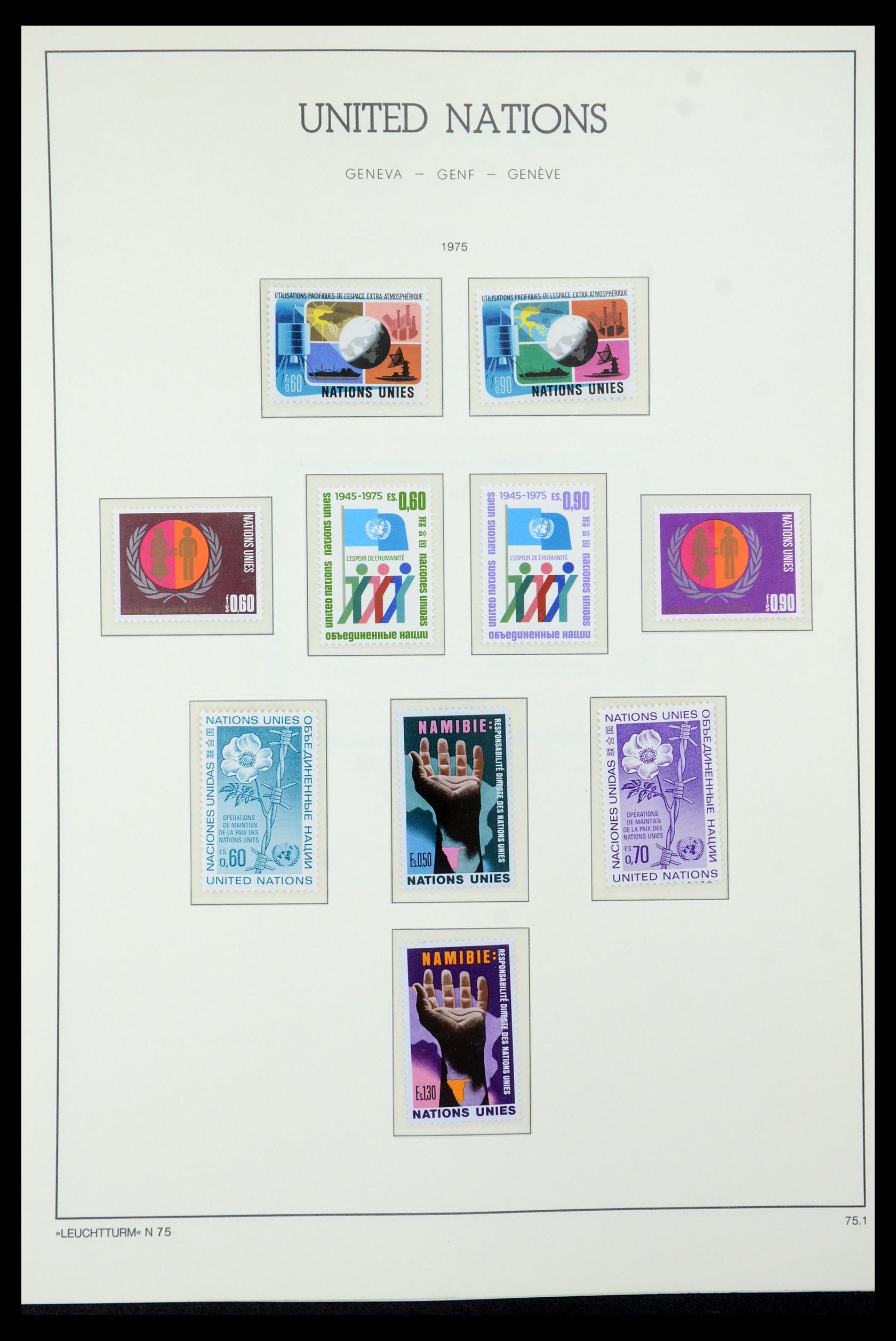 35457 007 - Stamp Collection 35457 United Nations Geneva and Vienna 1969-2008.