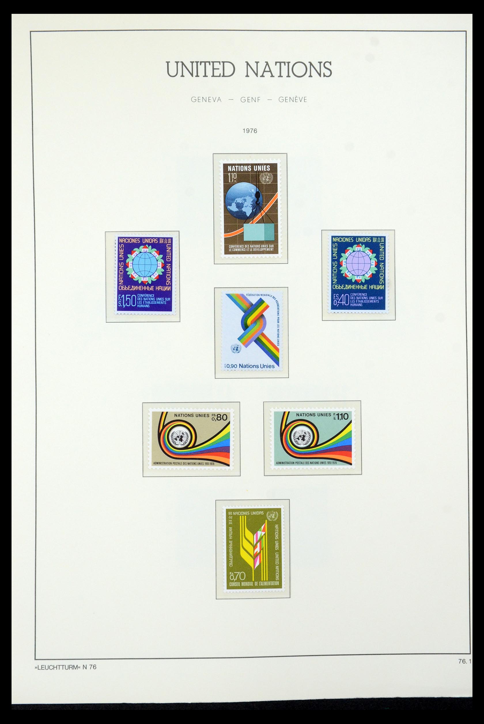 35457 009 - Postzegelverzameling 35457 Verenigde Naties Genève en Wenen 1969-2008