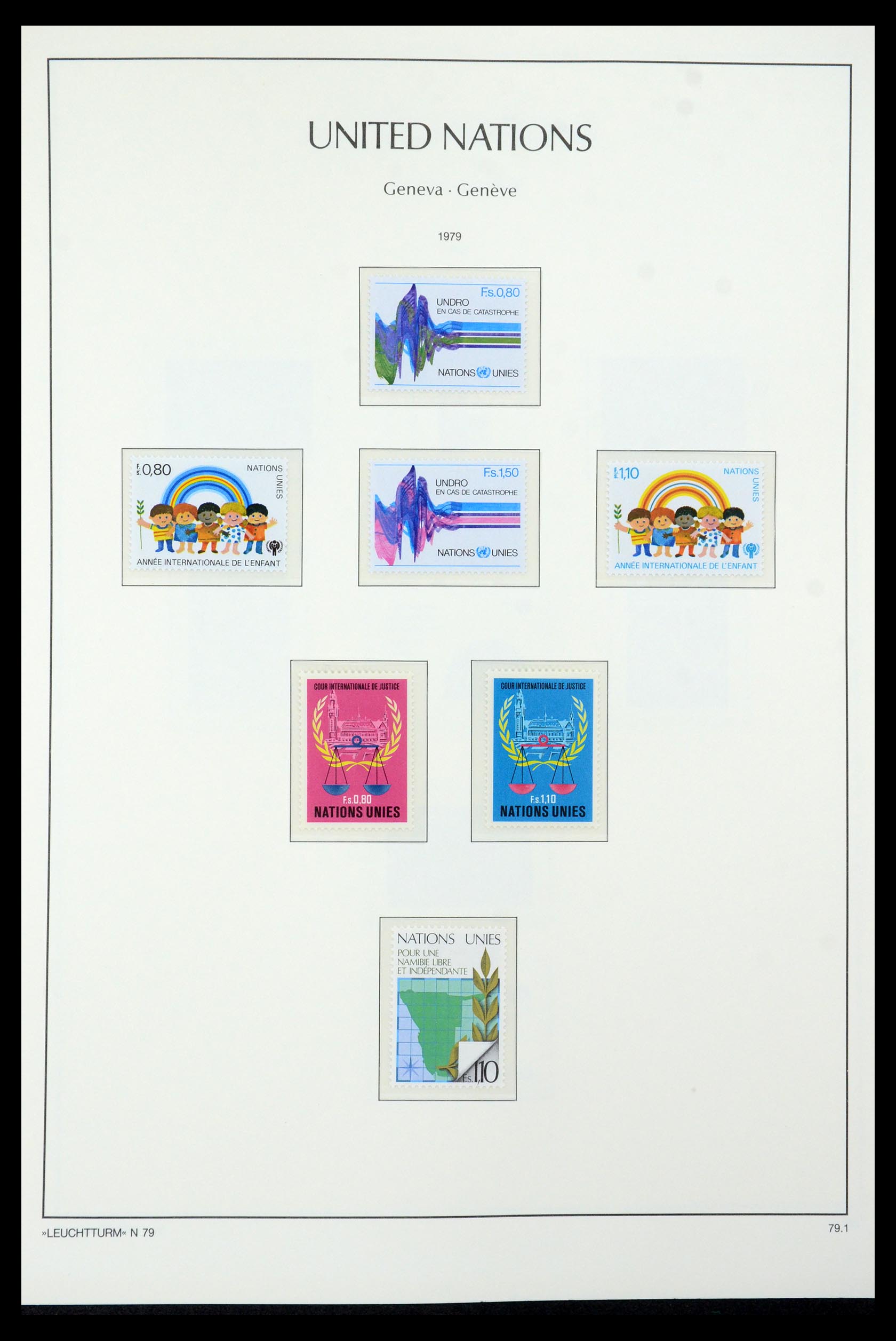 35457 012 - Postzegelverzameling 35457 Verenigde Naties Genève en Wenen 1969-2008