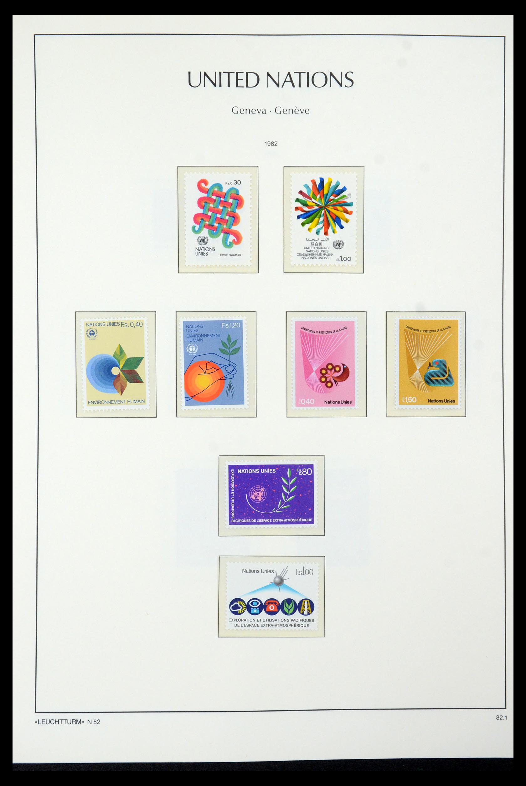 35457 016 - Postzegelverzameling 35457 Verenigde Naties Genève en Wenen 1969-2008