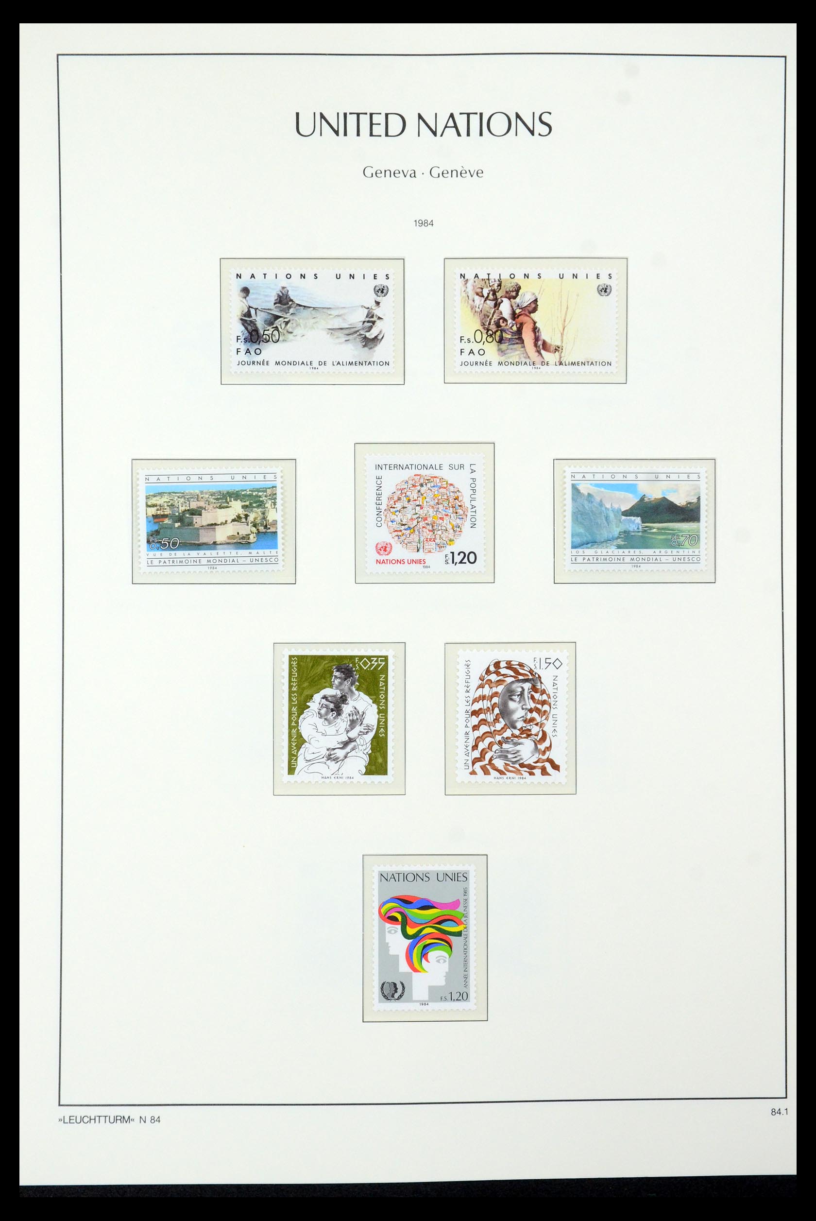 35457 018 - Stamp Collection 35457 United Nations Geneva and Vienna 1969-2008.
