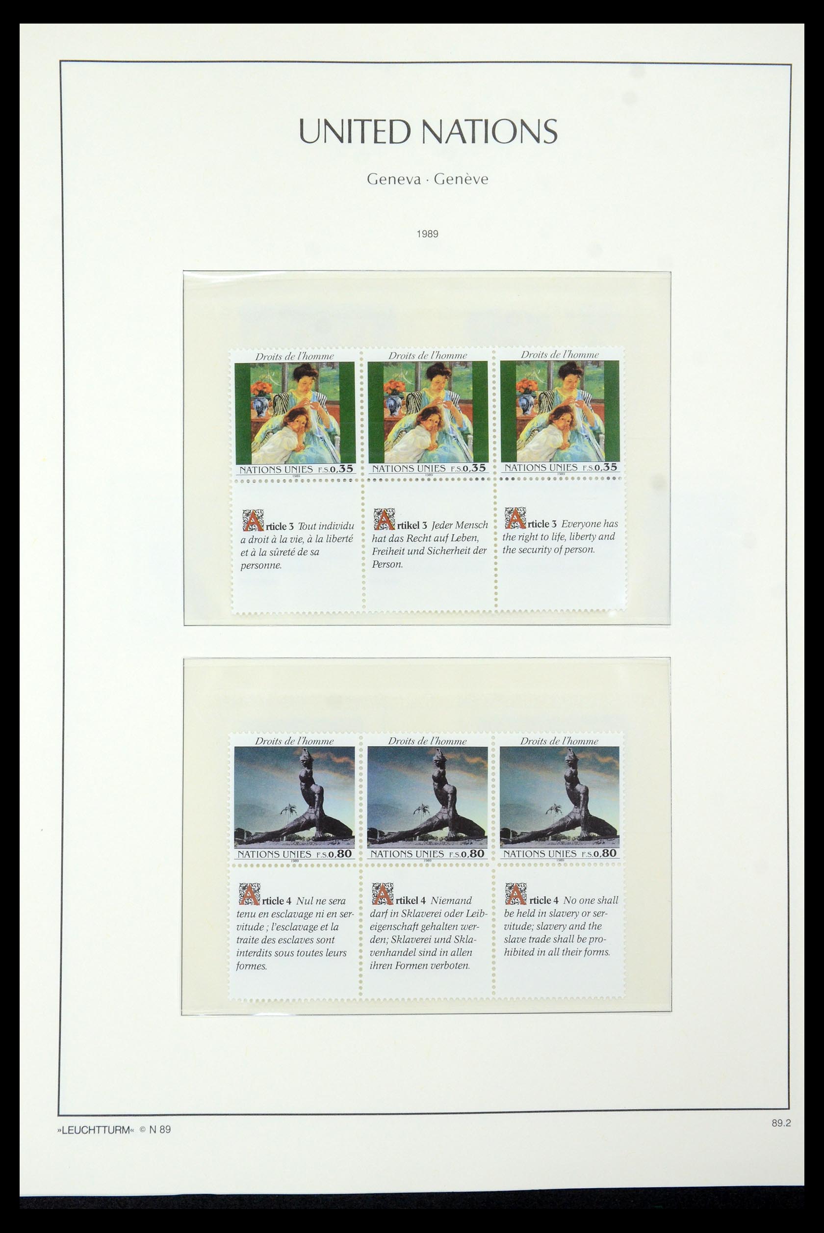 35457 025 - Postzegelverzameling 35457 Verenigde Naties Genève en Wenen 1969-2008