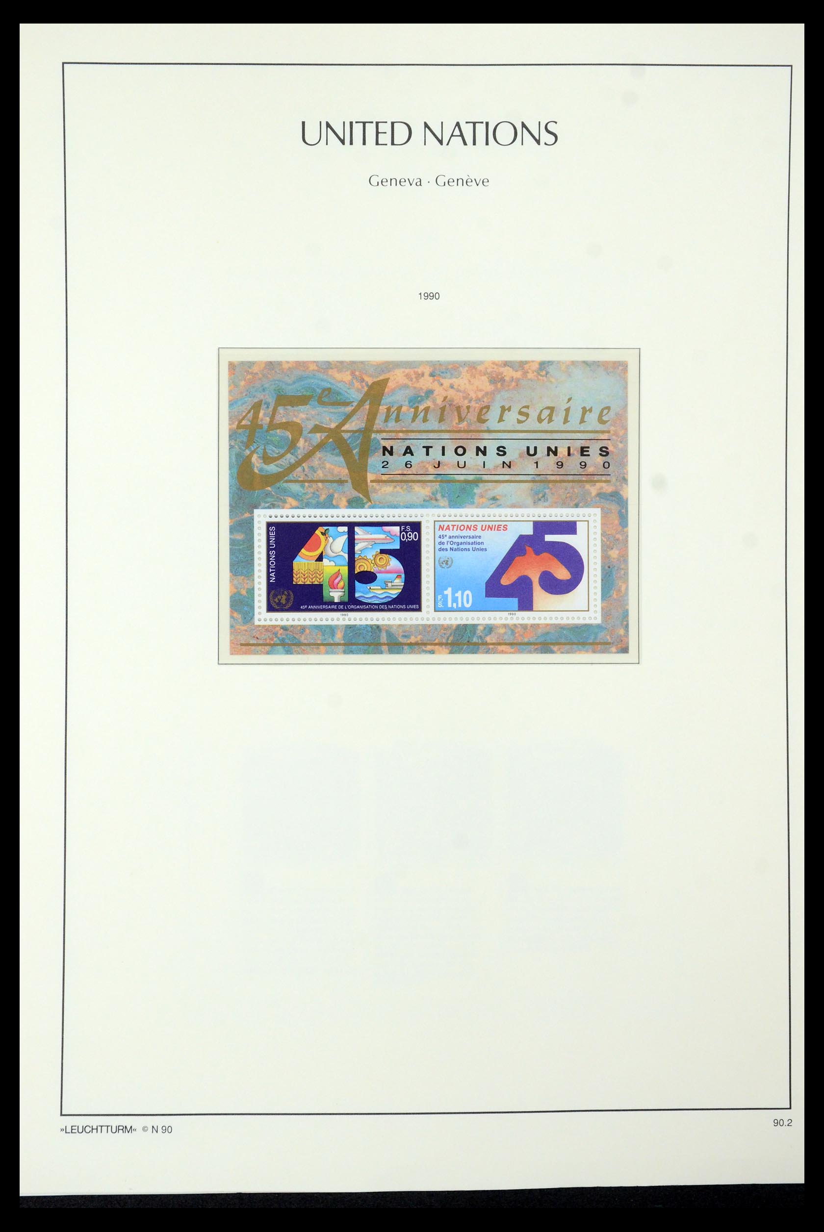 35457 027 - Postzegelverzameling 35457 Verenigde Naties Genève en Wenen 1969-2008