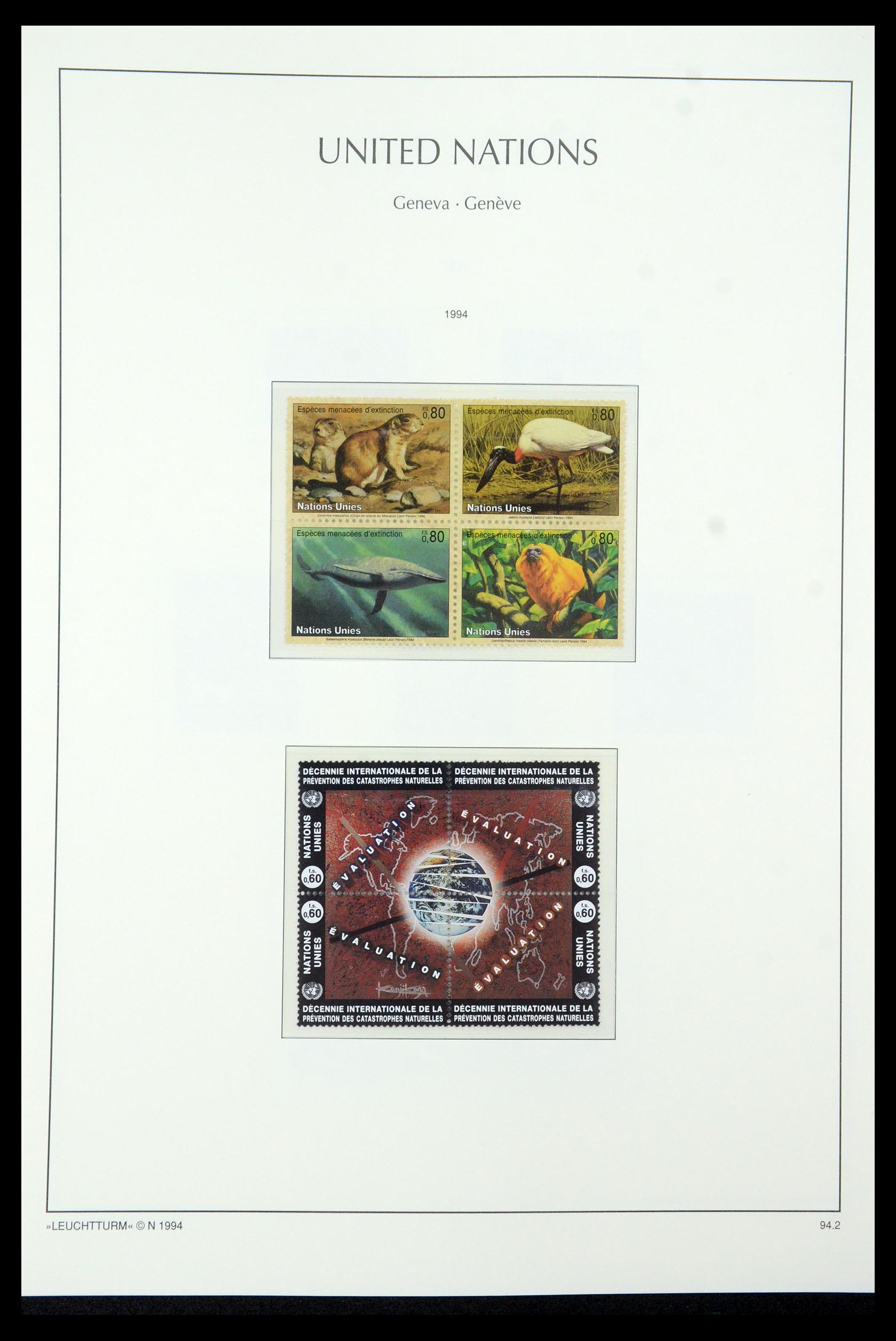 35457 037 - Postzegelverzameling 35457 Verenigde Naties Genève en Wenen 1969-2008