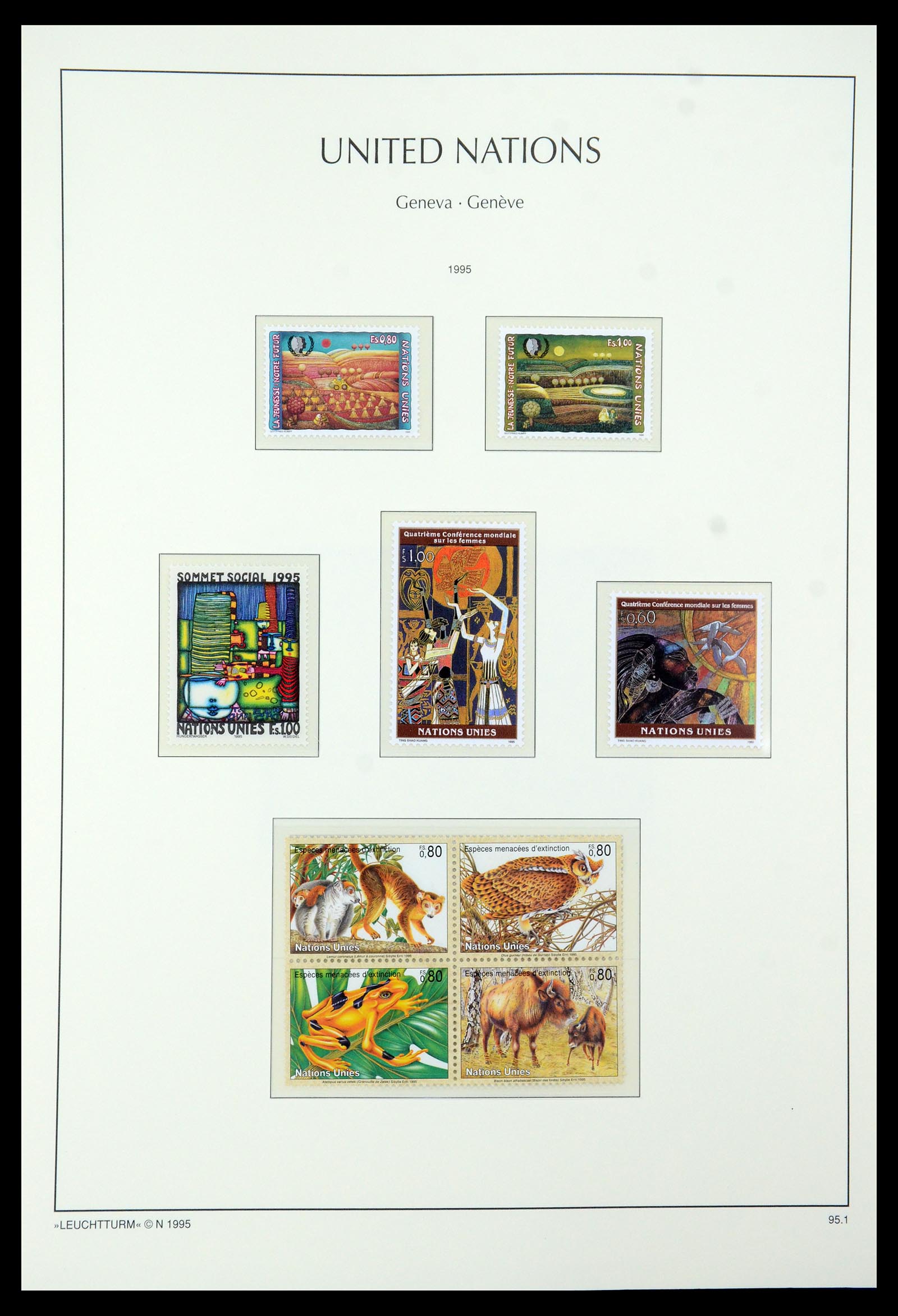 35457 038 - Postzegelverzameling 35457 Verenigde Naties Genève en Wenen 1969-2008