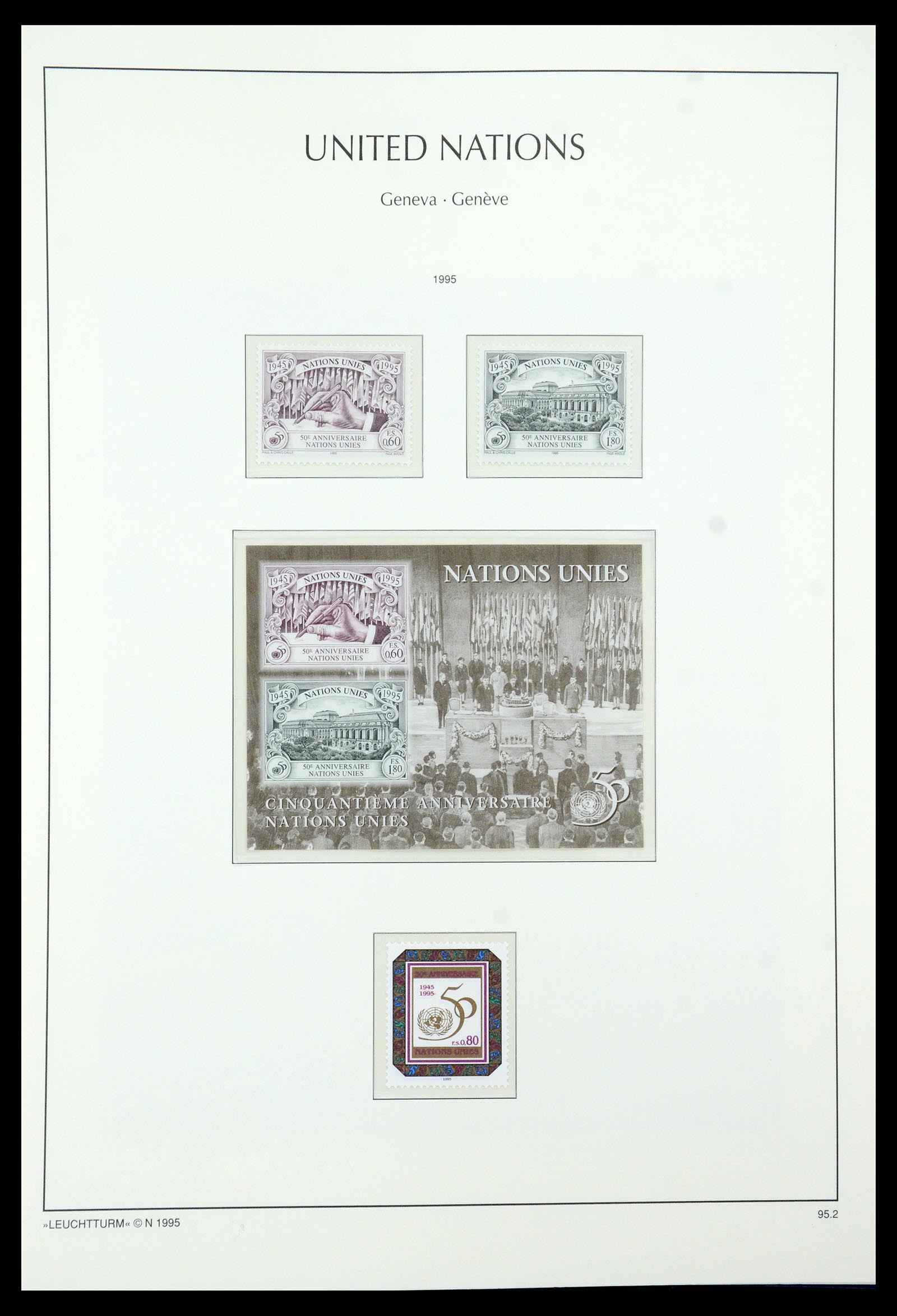 35457 039 - Postzegelverzameling 35457 Verenigde Naties Genève en Wenen 1969-2008