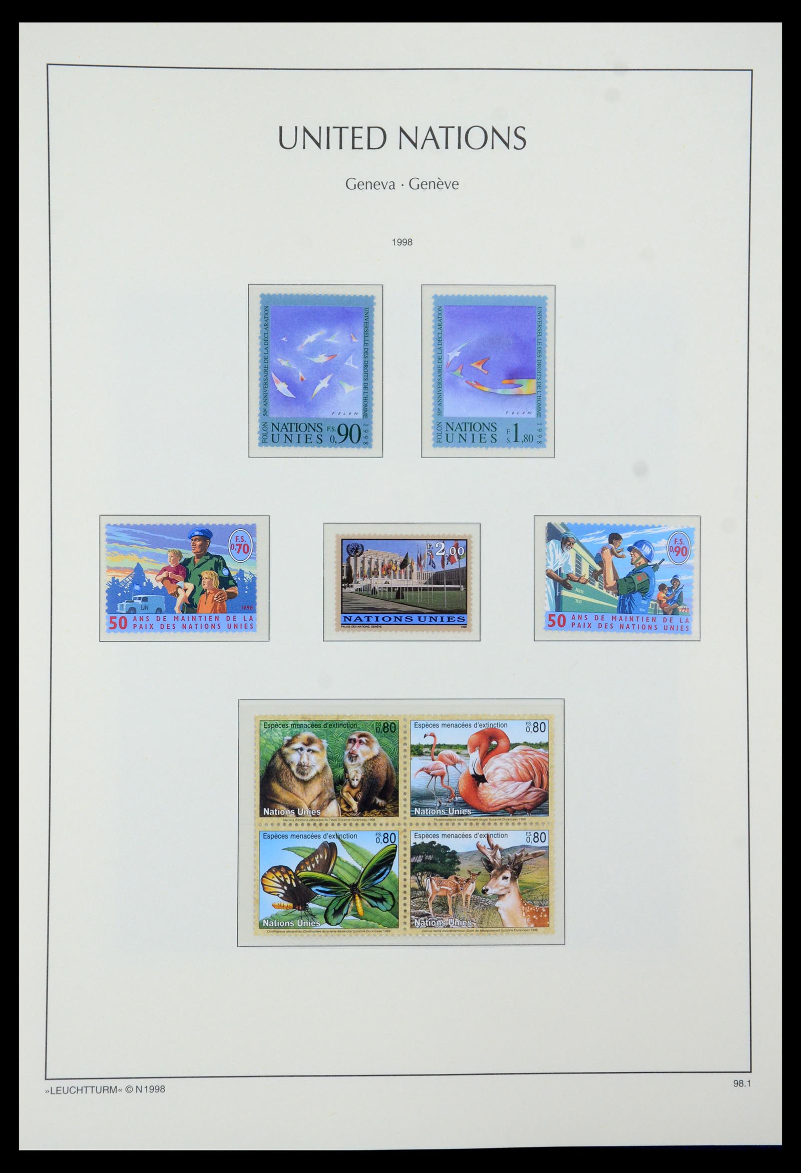 35457 046 - Postzegelverzameling 35457 Verenigde Naties Genève en Wenen 1969-2008