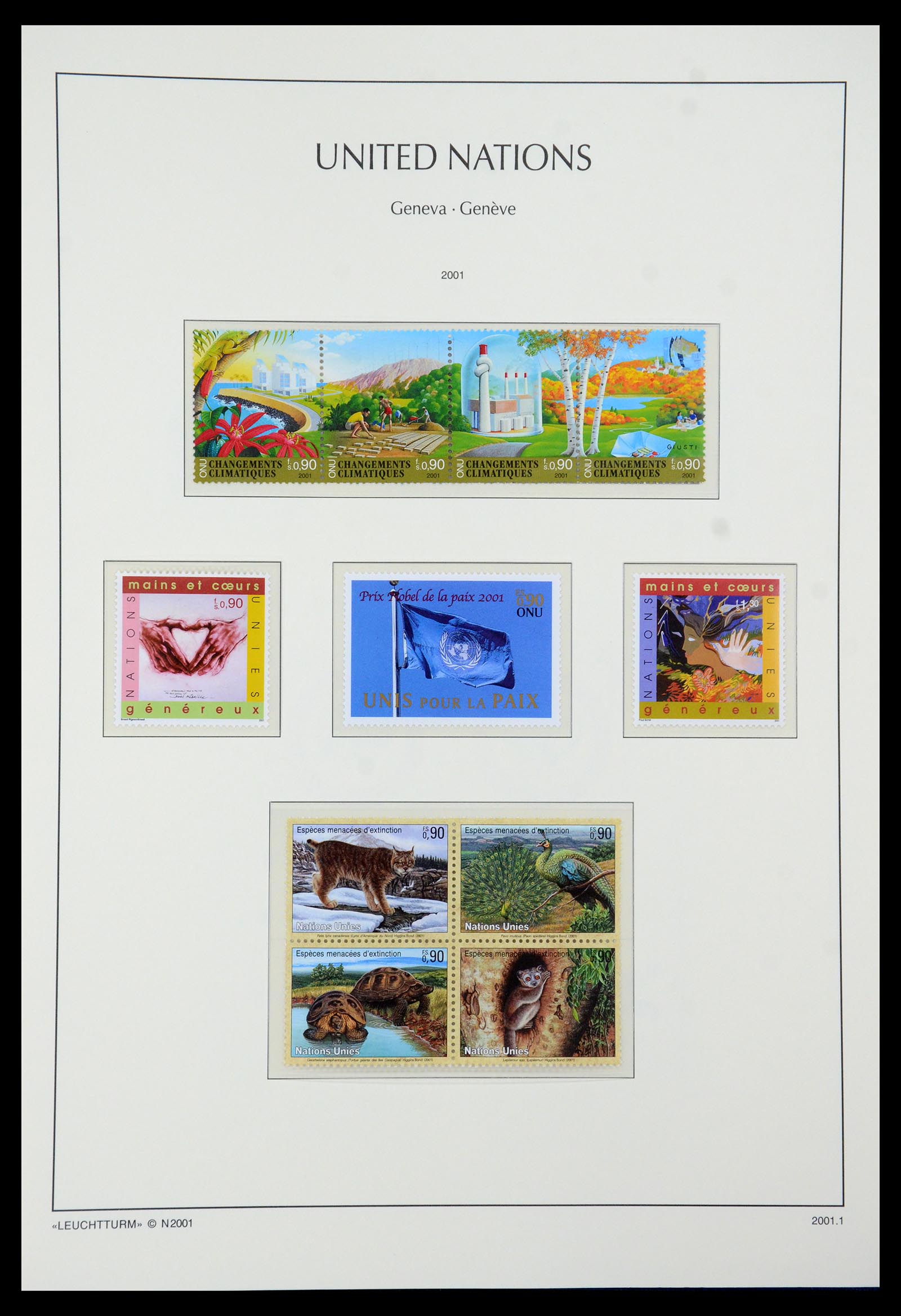 35457 058 - Postzegelverzameling 35457 Verenigde Naties Genève en Wenen 1969-2008