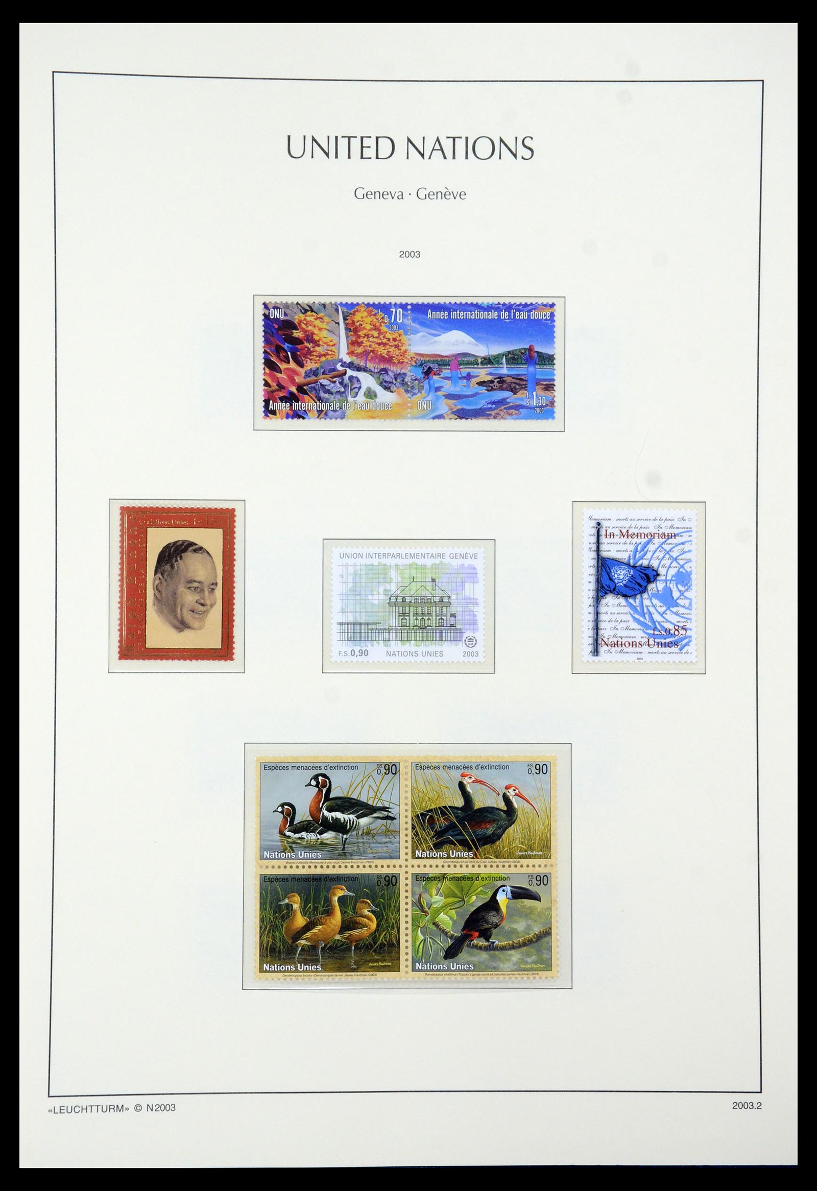35457 066 - Stamp Collection 35457 United Nations Geneva and Vienna 1969-2008.