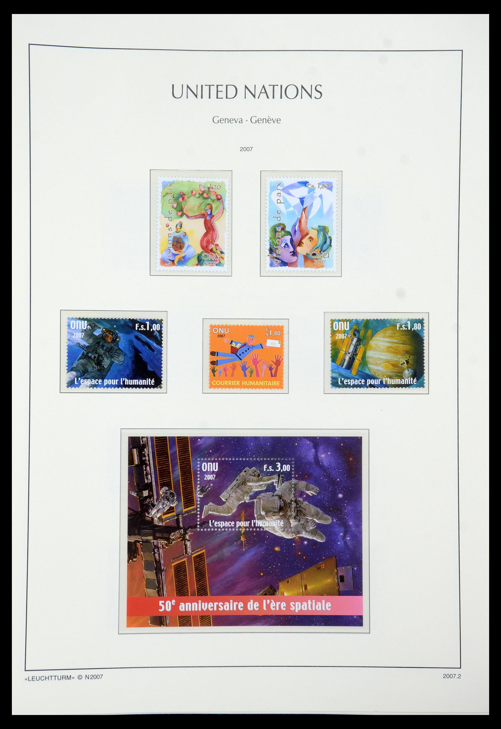 35457 078 - Stamp Collection 35457 United Nations Geneva and Vienna 1969-2008.