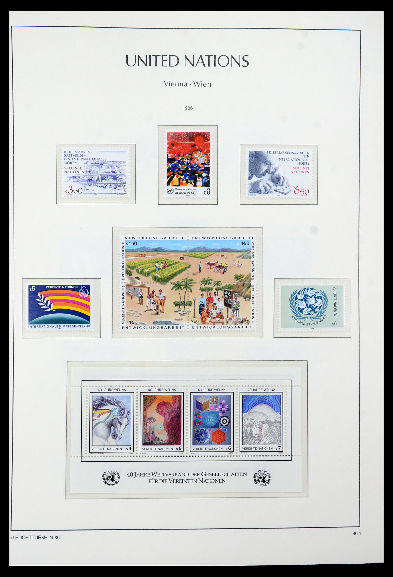 35457 097 - Stamp Collection 35457 United Nations Geneva and Vienna 1969-2008.