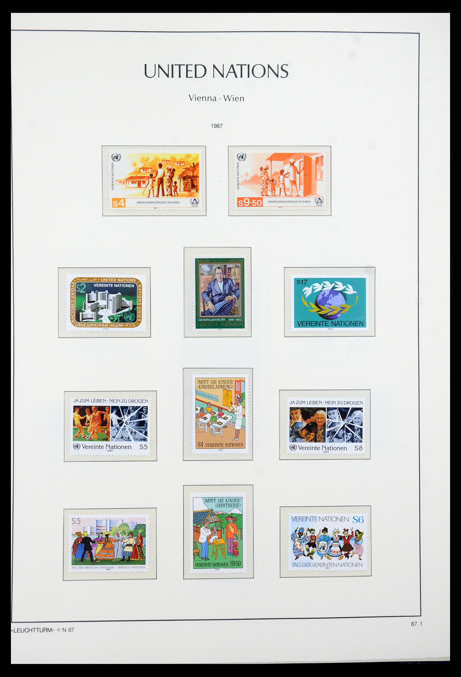 35457 098 - Stamp Collection 35457 United Nations Geneva and Vienna 1969-2008.