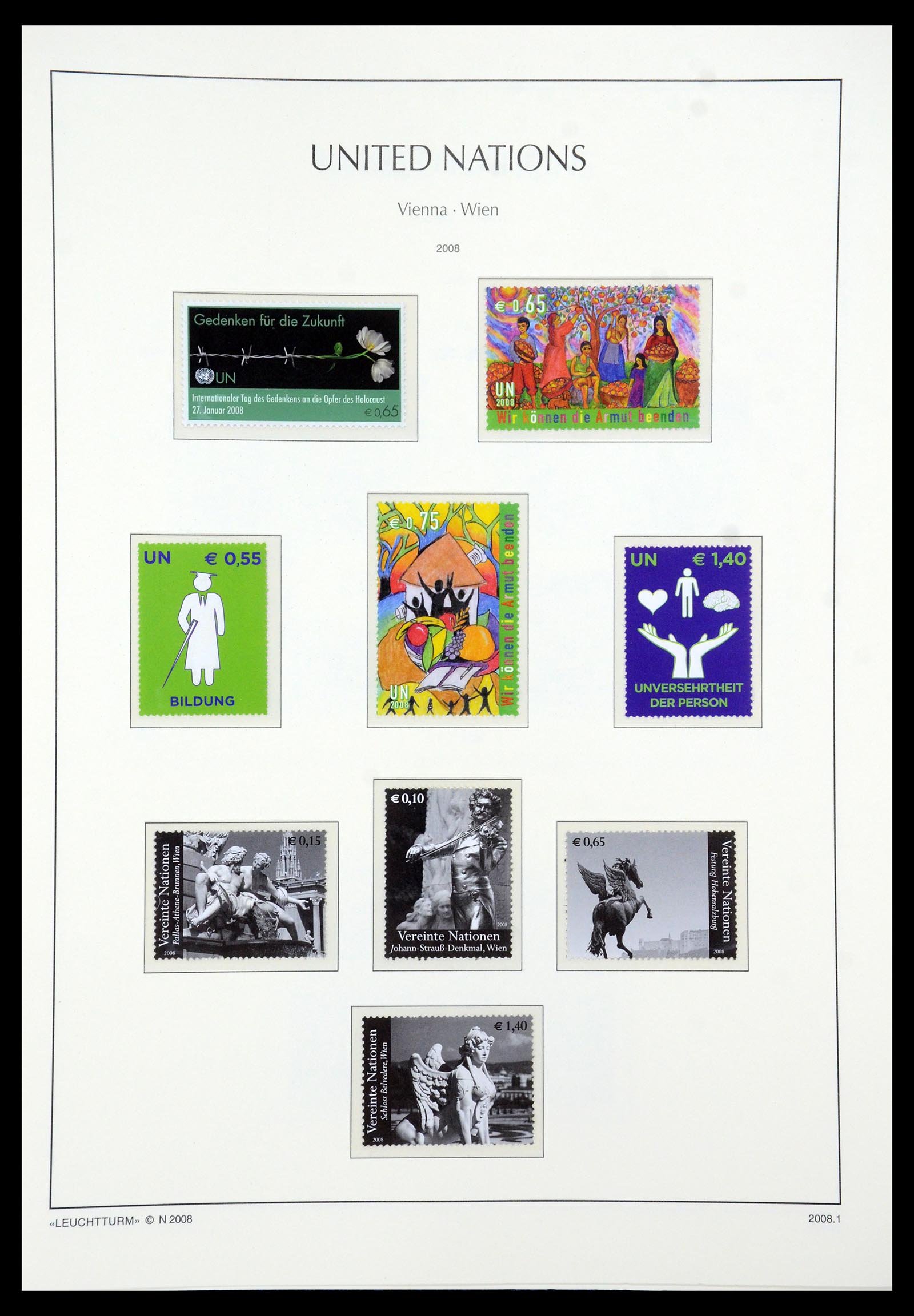 35457 156 - Stamp Collection 35457 United Nations Geneva and Vienna 1969-2008.