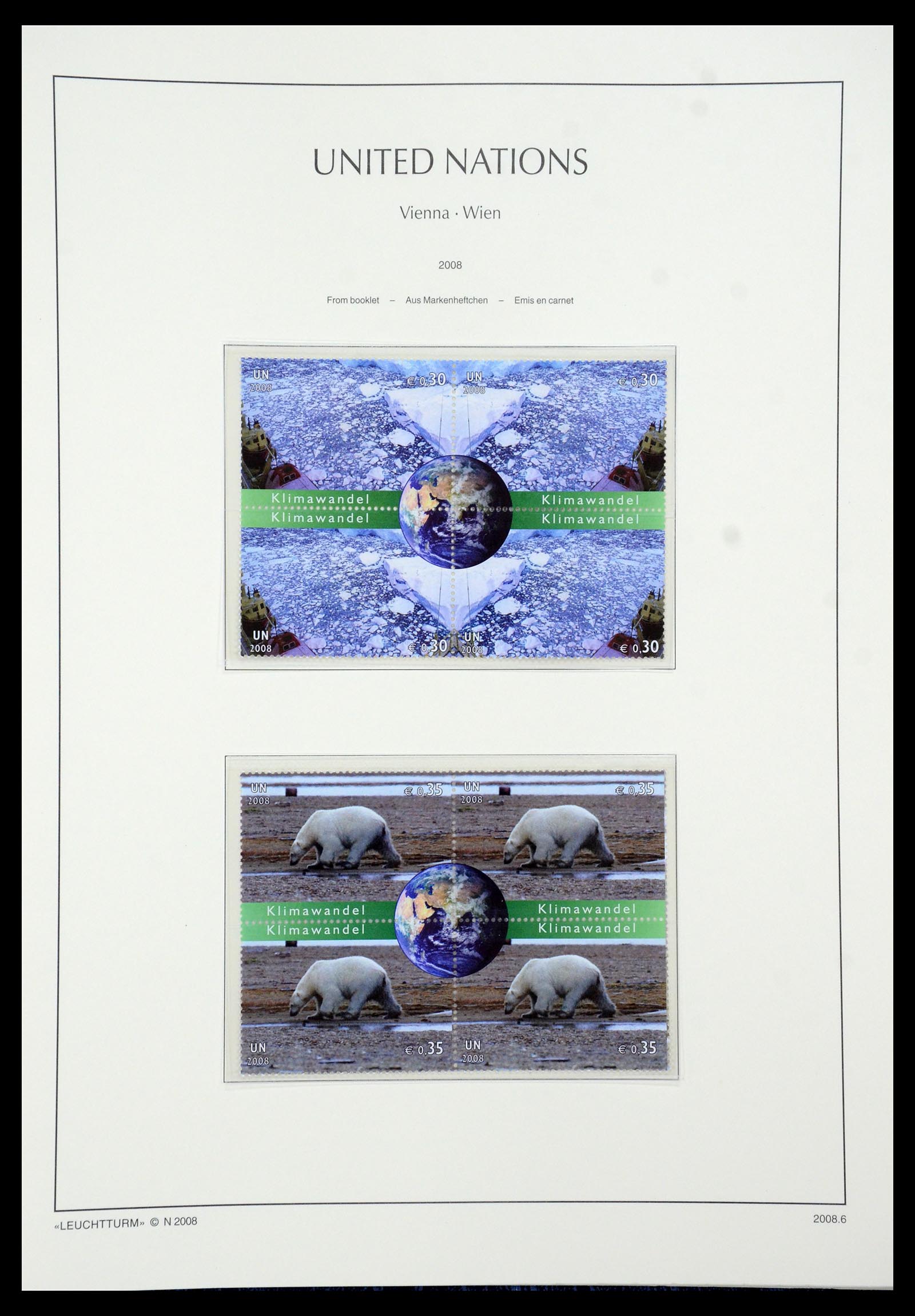 35457 161 - Postzegelverzameling 35457 Verenigde Naties Genève en Wenen 1969-2008