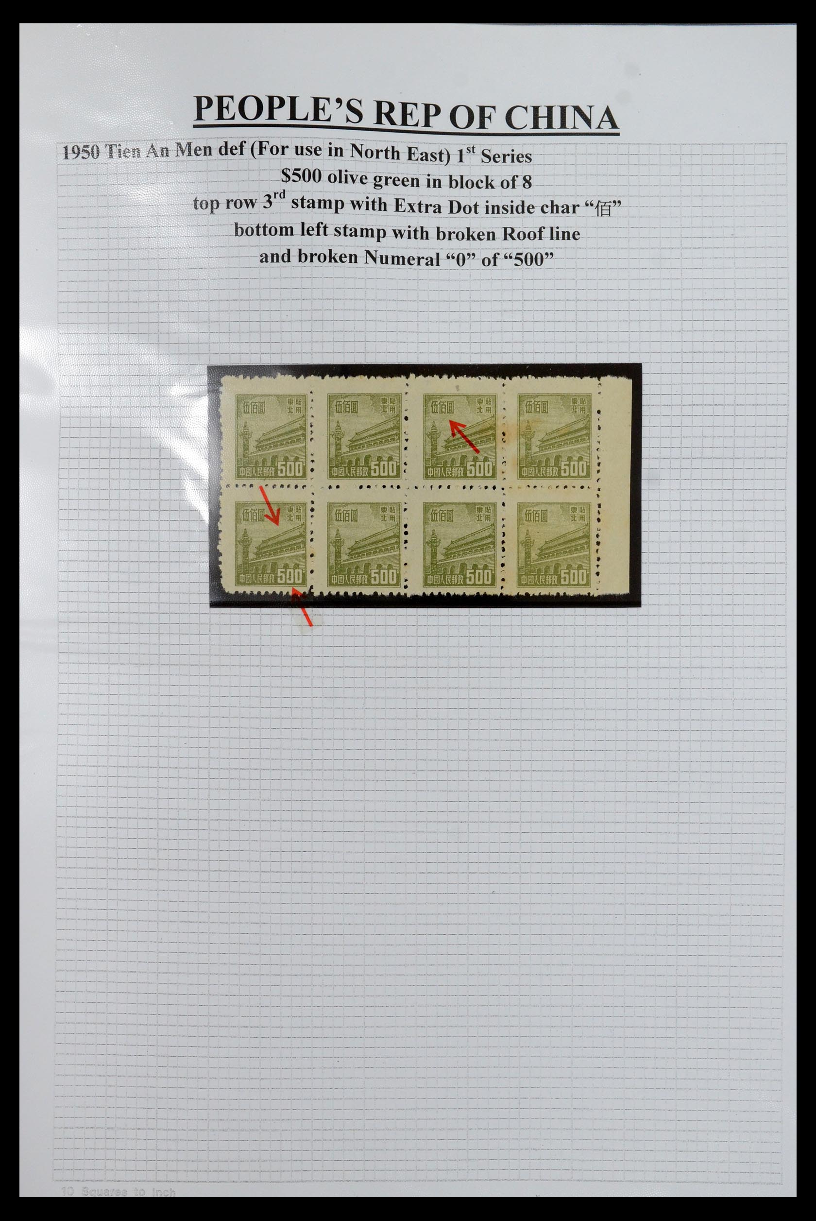 35460 005 - Postzegelverzameling 35460 Noord Oost China 1950-1951.