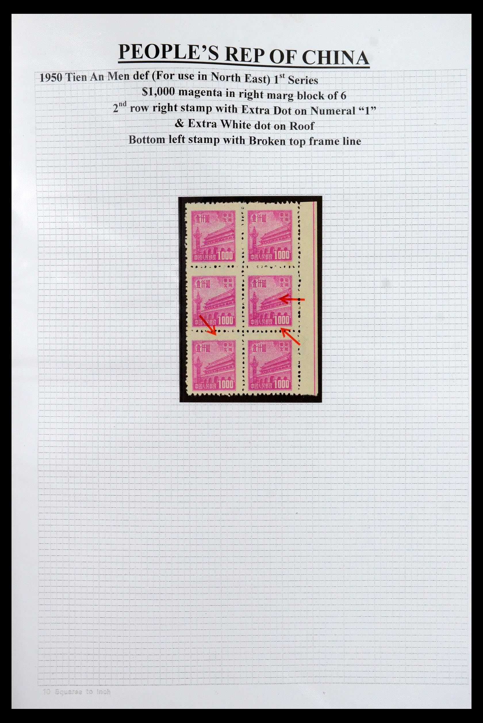 35460 011 - Postzegelverzameling 35460 Noord Oost China 1950-1951.