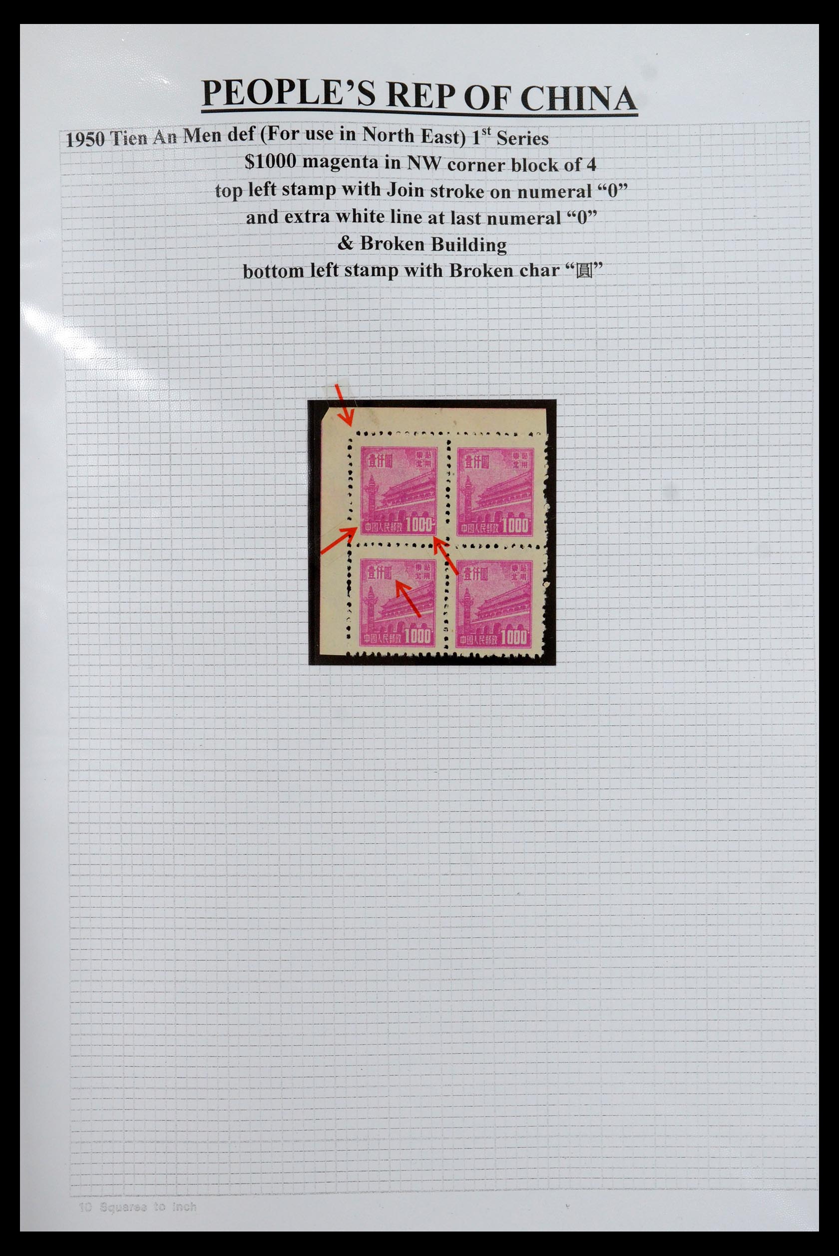 35460 013 - Stamp Collection 35460 North East China 1950-1951.