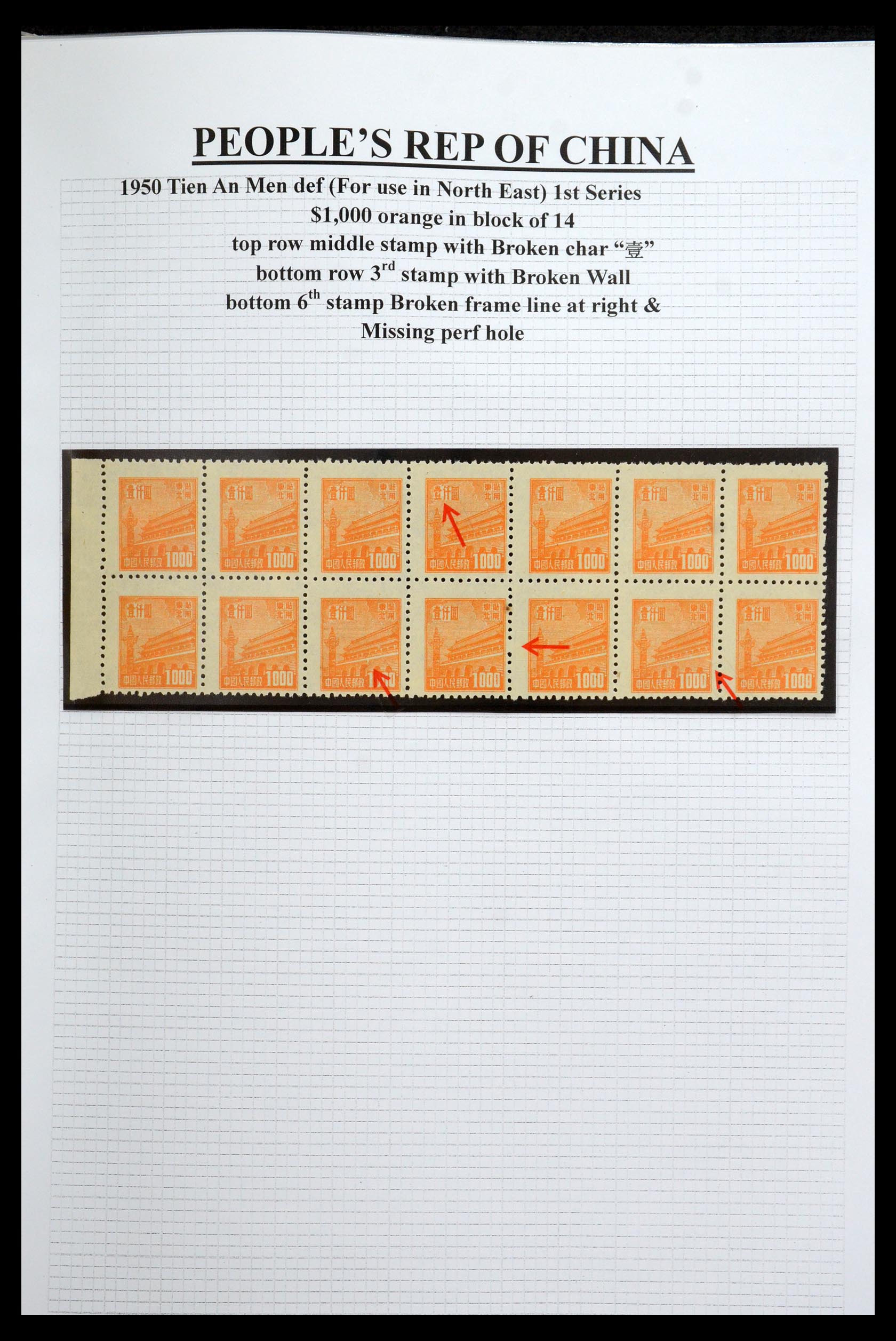 35460 023 - Stamp Collection 35460 North East China 1950-1951.