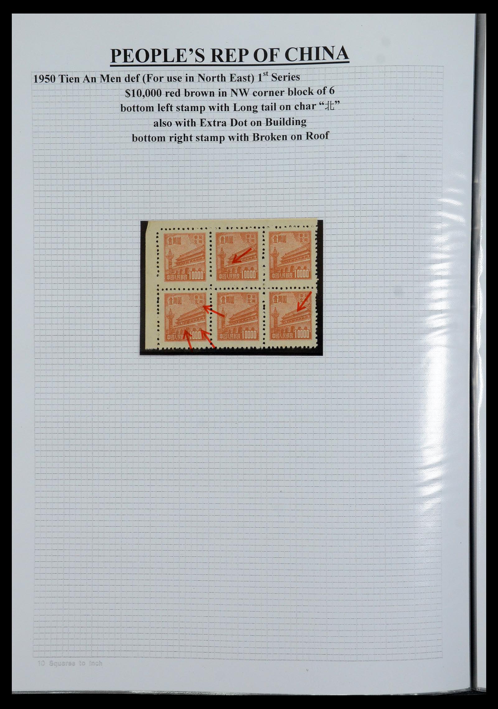 35460 036 - Postzegelverzameling 35460 Noord Oost China 1950-1951.