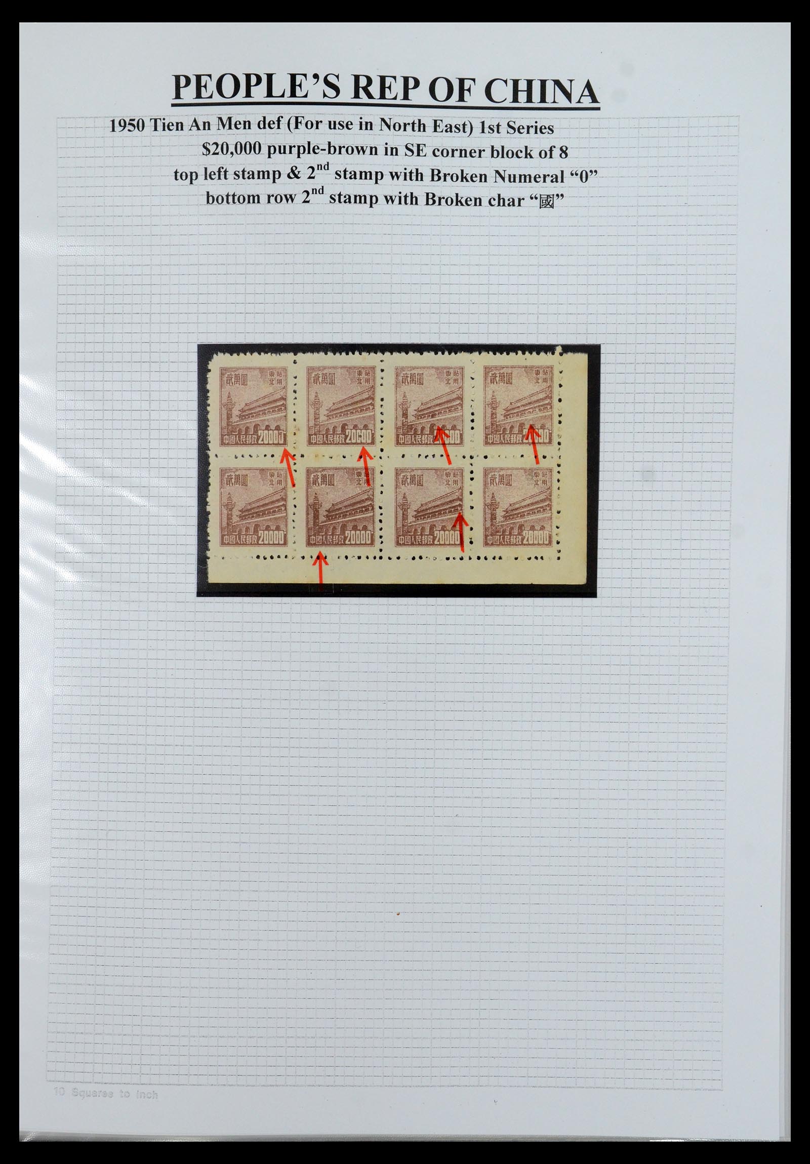 35460 039 - Postzegelverzameling 35460 Noord Oost China 1950-1951.