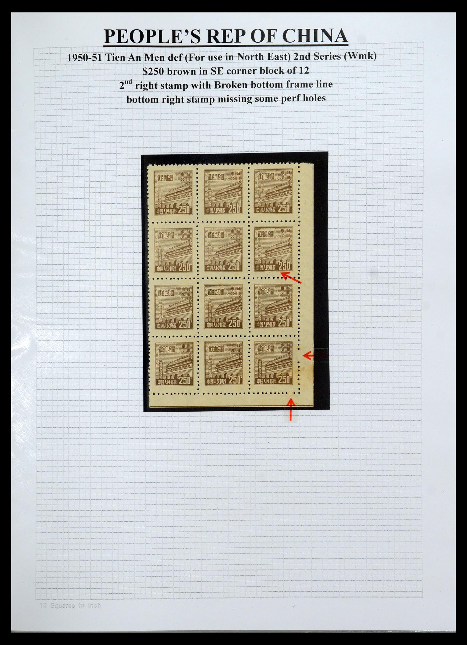35460 062 - Postzegelverzameling 35460 Noord Oost China 1950-1951.