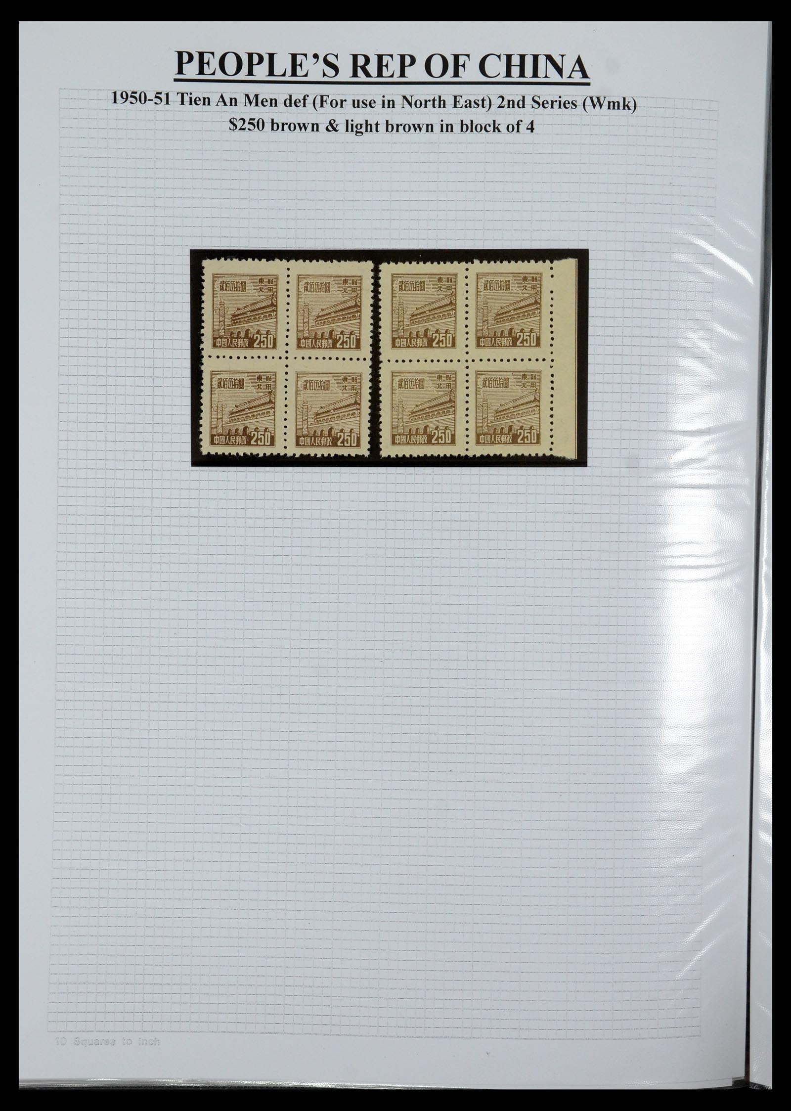 35460 063 - Postzegelverzameling 35460 Noord Oost China 1950-1951.