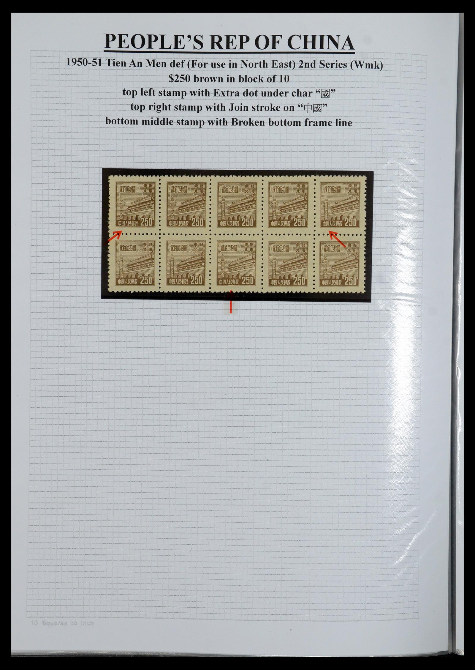 35460 064 - Postzegelverzameling 35460 Noord Oost China 1950-1951.