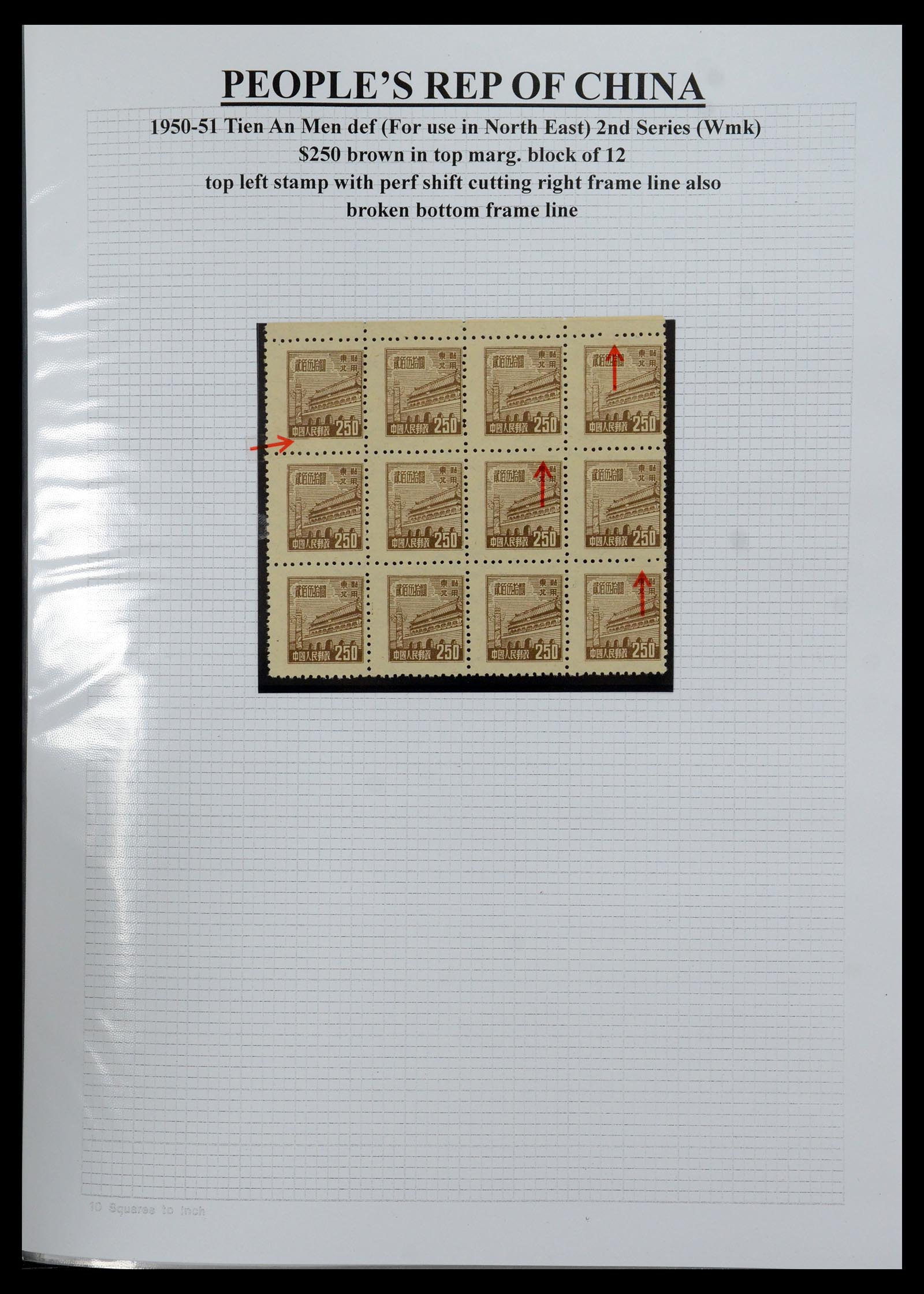 35460 065 - Postzegelverzameling 35460 Noord Oost China 1950-1951.