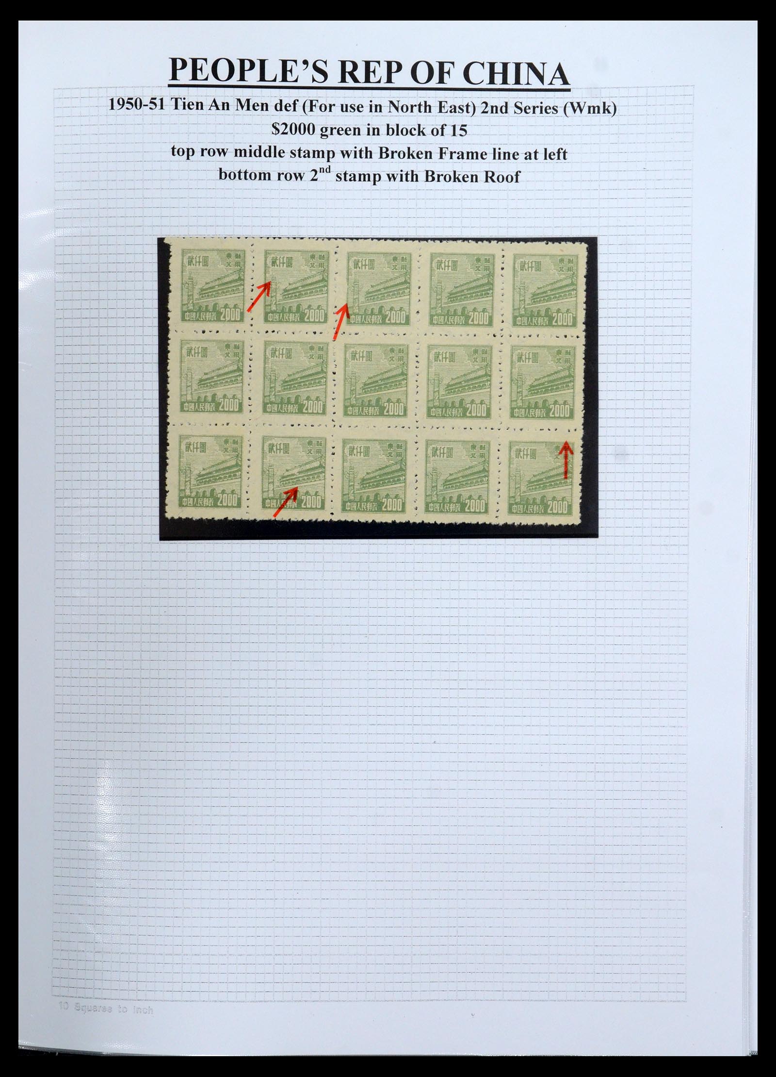 35460 080 - Stamp Collection 35460 North East China 1950-1951.