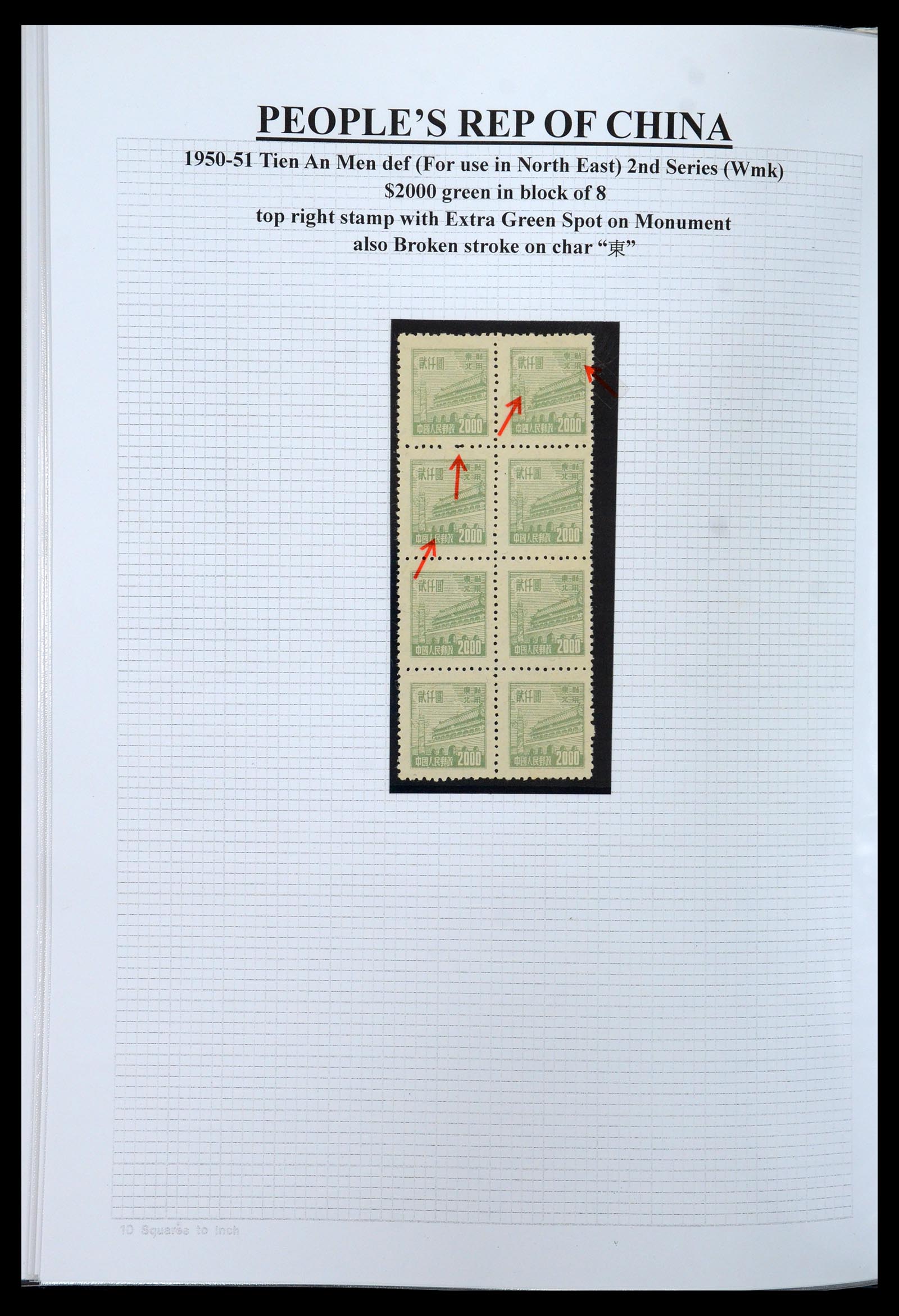 35460 081 - Postzegelverzameling 35460 Noord Oost China 1950-1951.