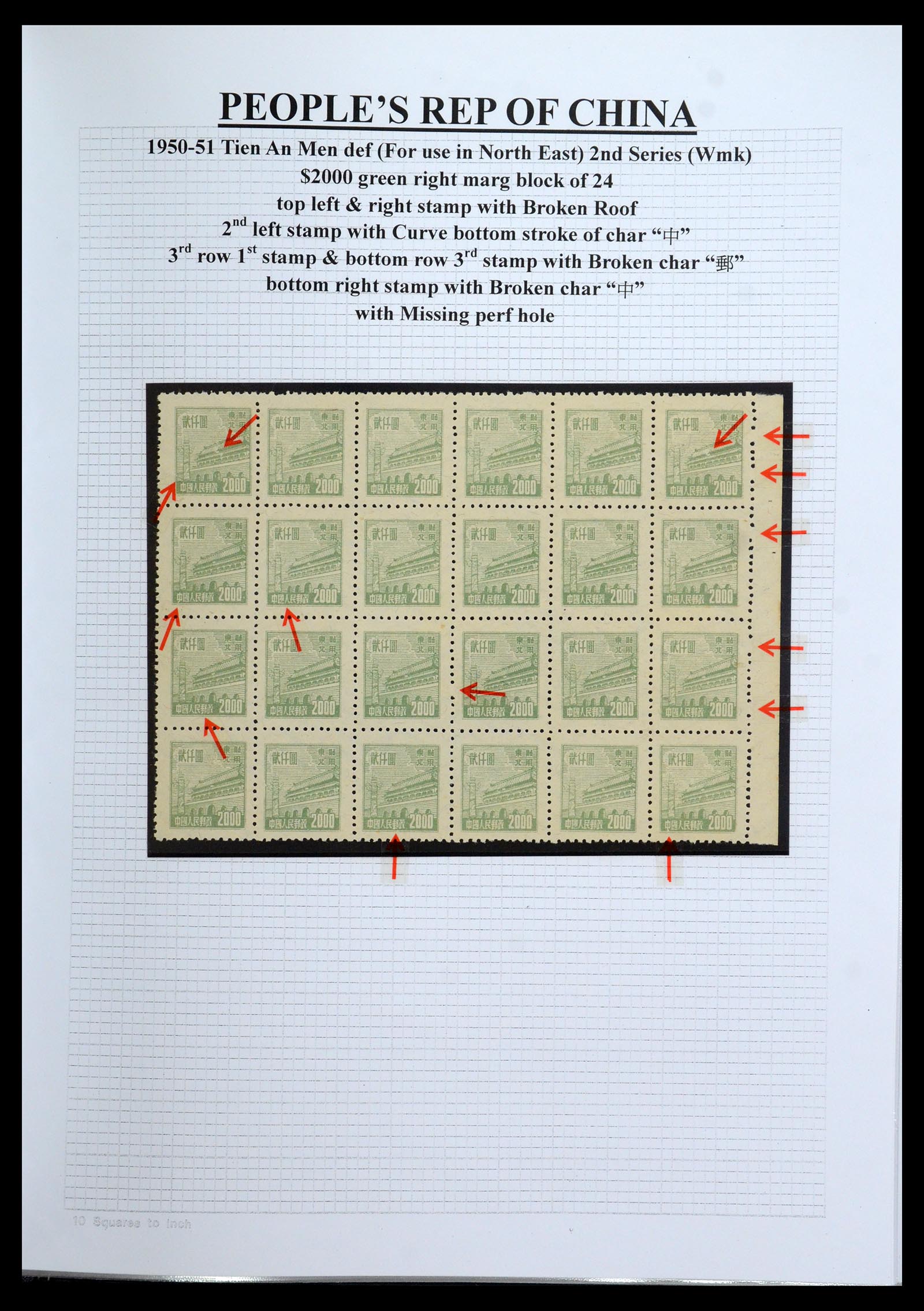35460 082 - Postzegelverzameling 35460 Noord Oost China 1950-1951.