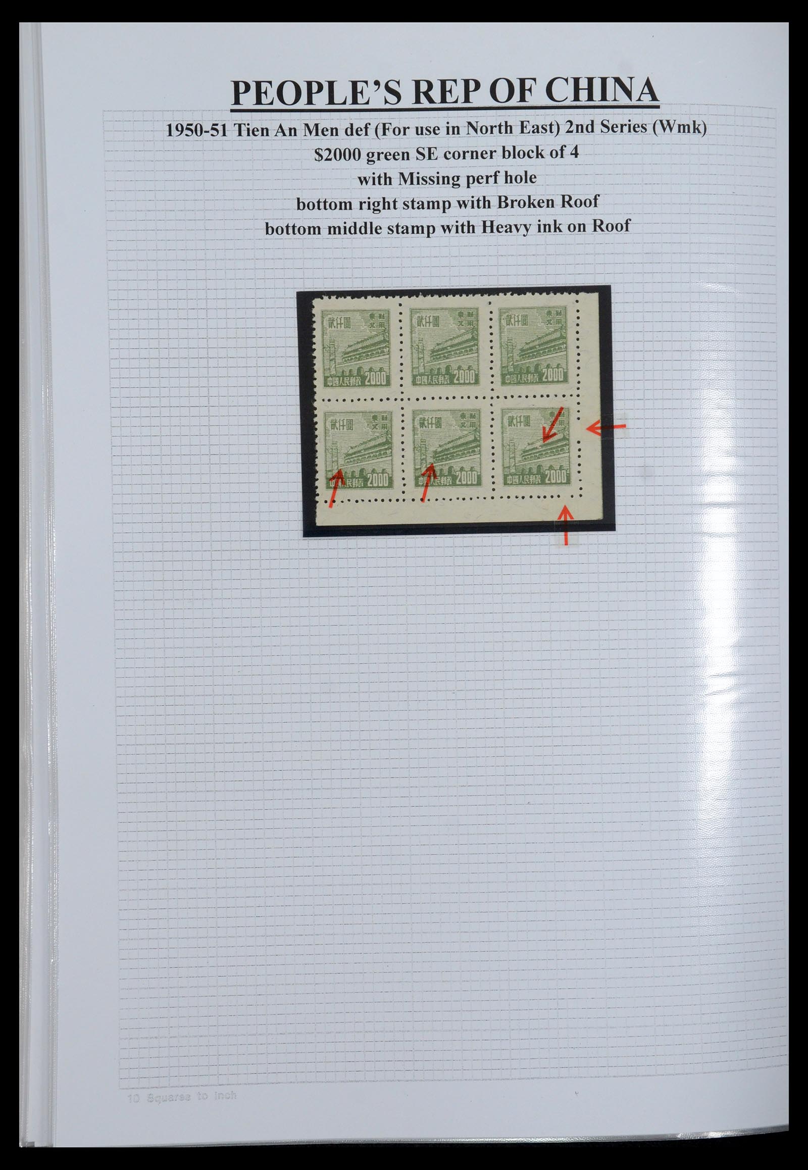 35460 083 - Postzegelverzameling 35460 Noord Oost China 1950-1951.