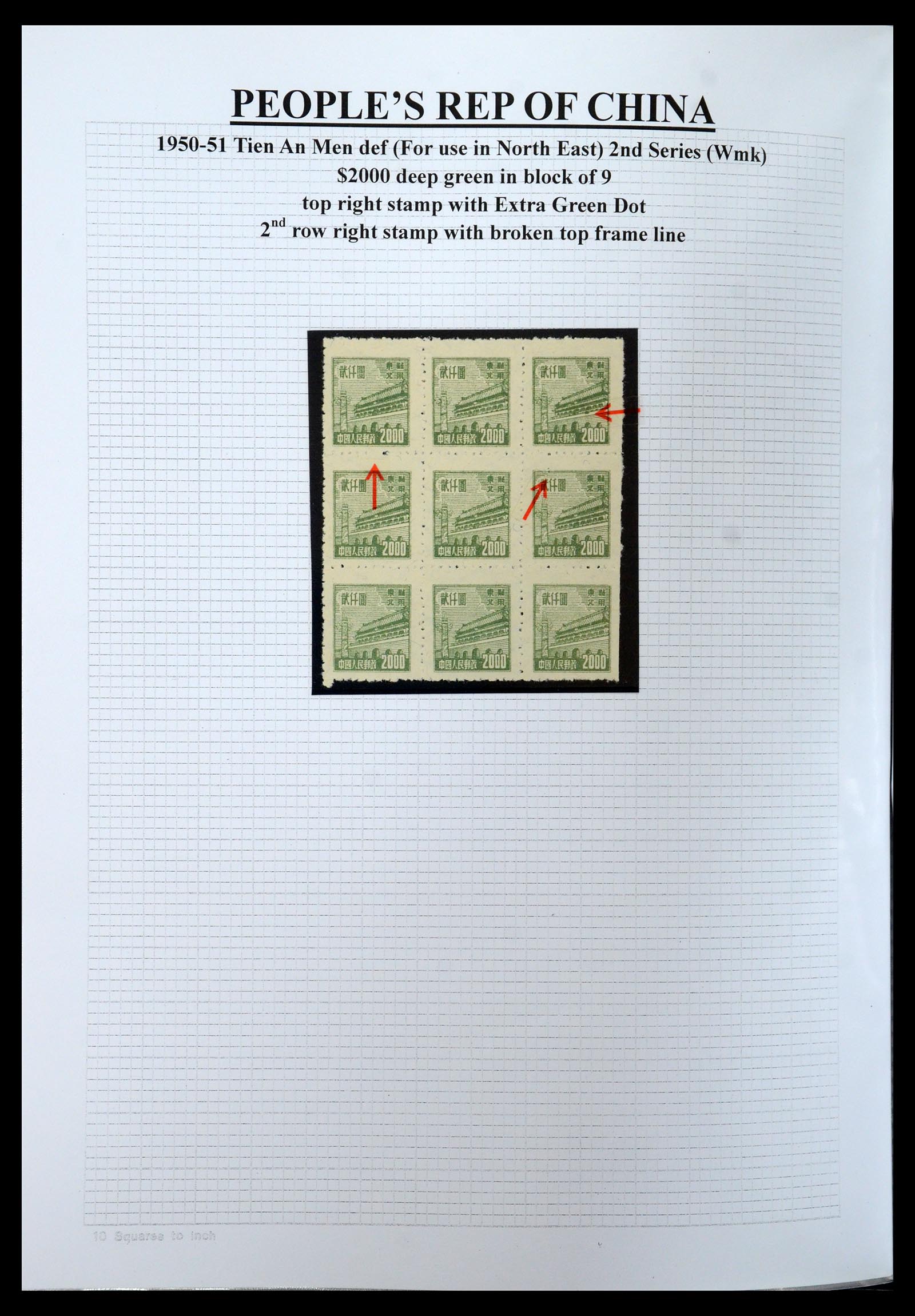 35460 086 - Postzegelverzameling 35460 Noord Oost China 1950-1951.