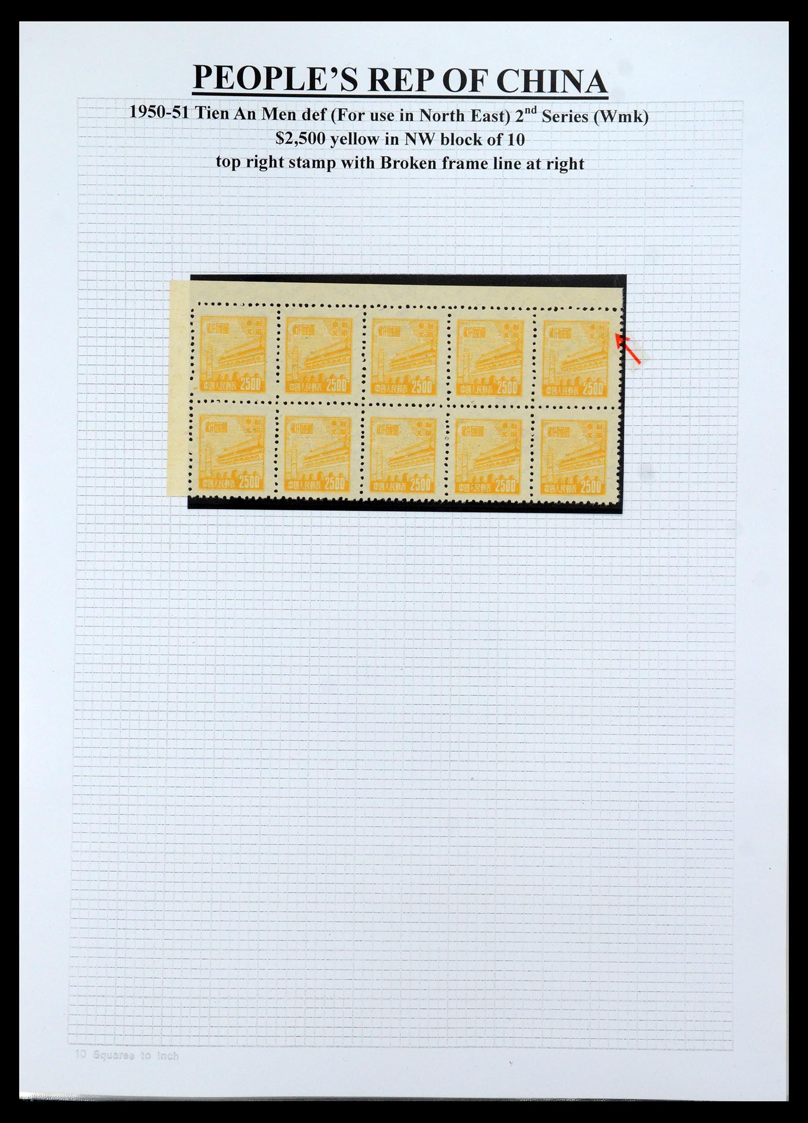 35460 096 - Postzegelverzameling 35460 Noord Oost China 1950-1951.